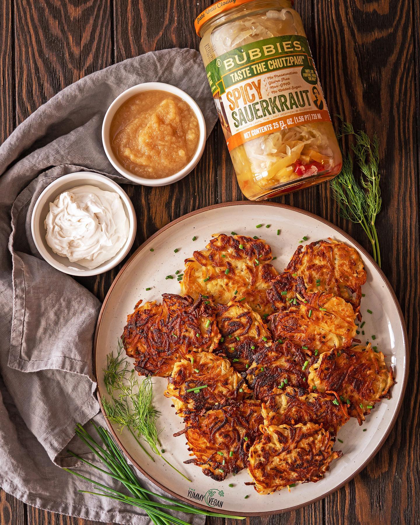 Sauerkraut Latkes with a Twist