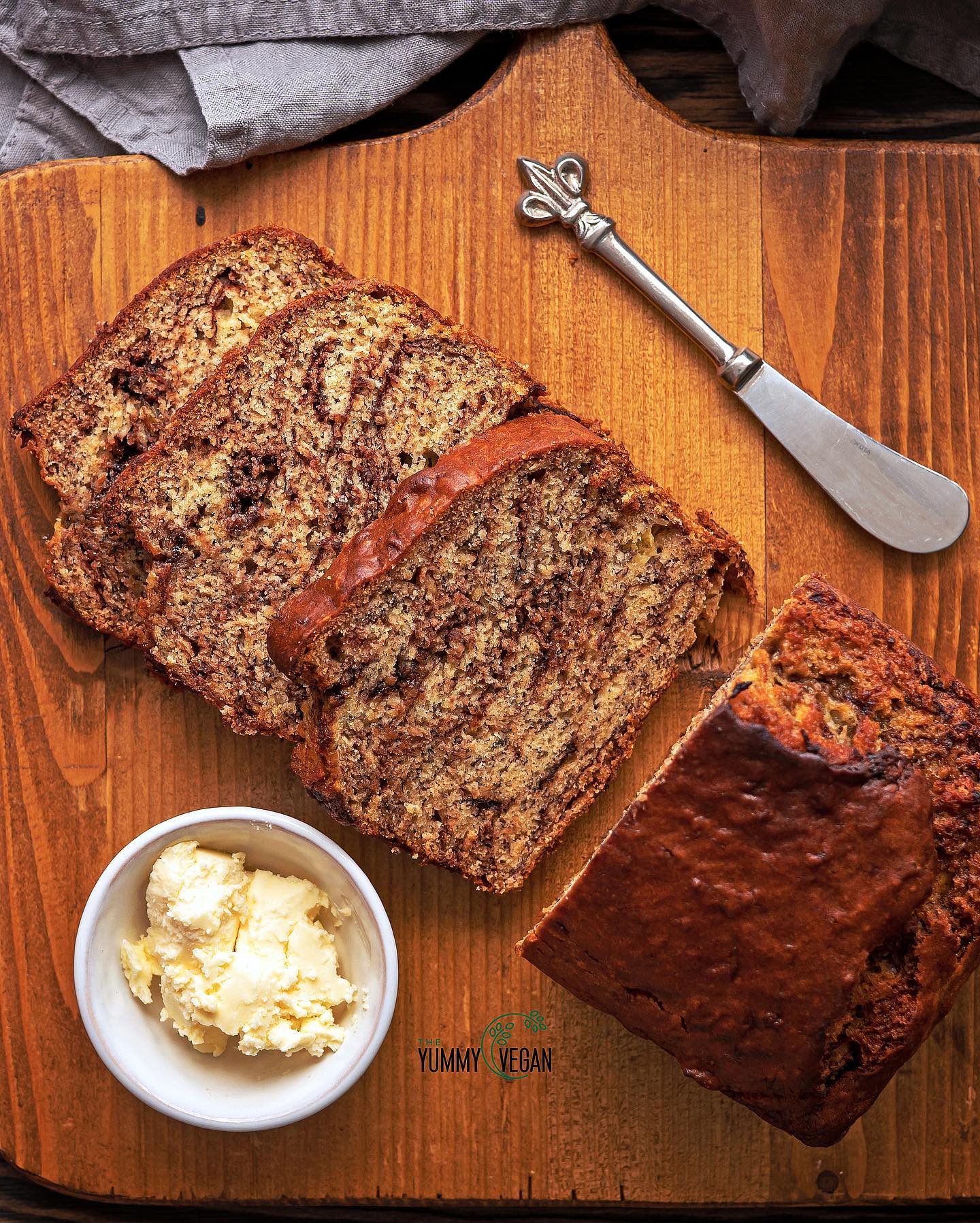 Vegan Chocolate Swirled Banana Bread