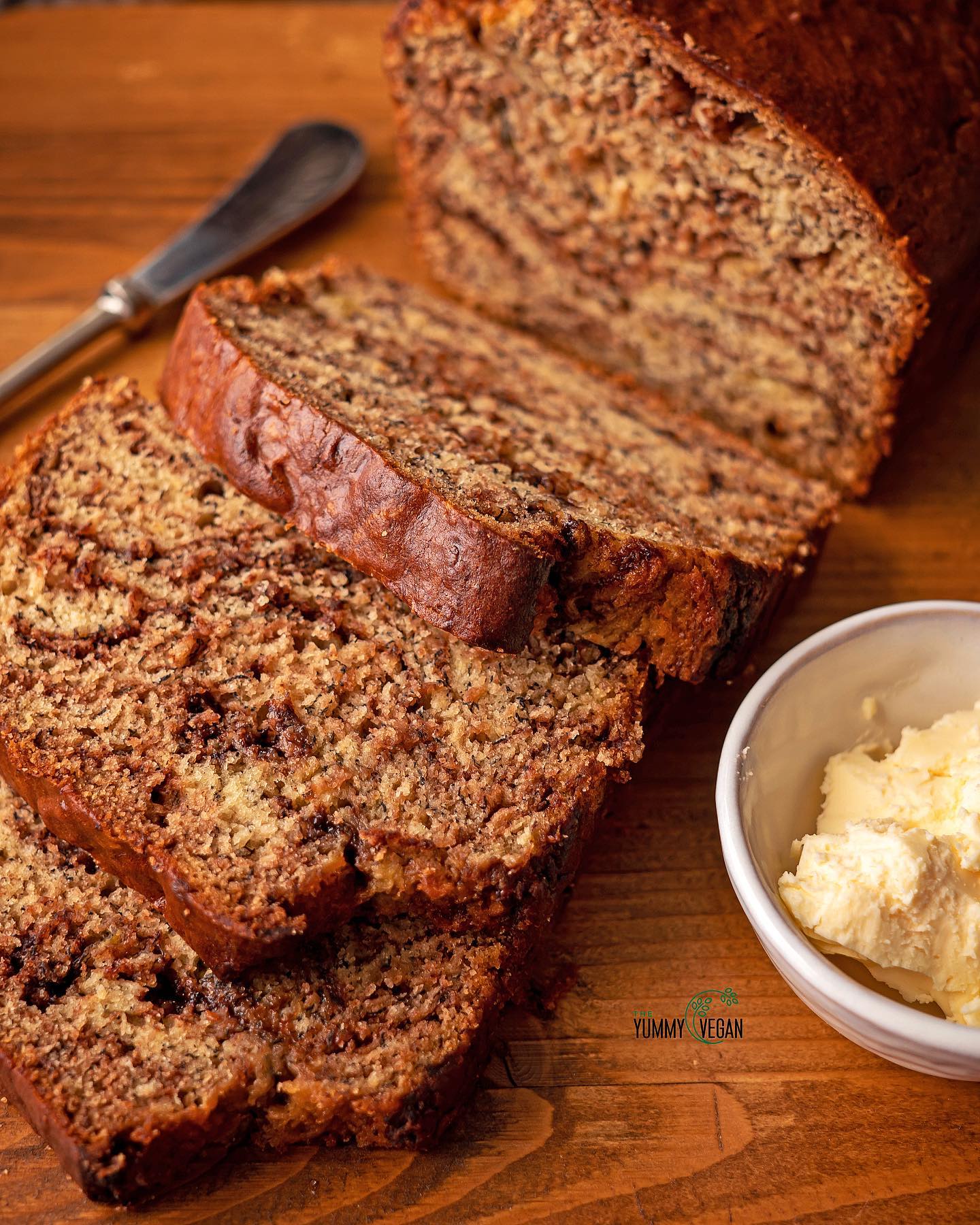 Vegan Chocolate Swirled Banana Bread