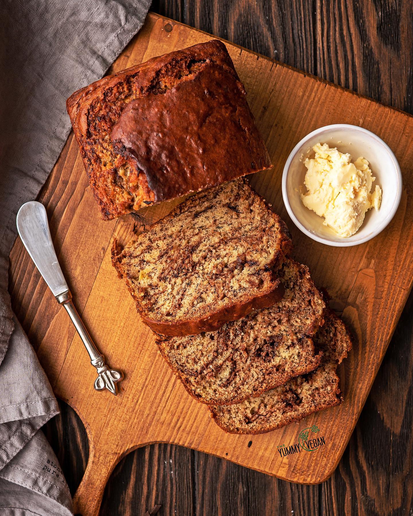 Vegan Chocolate Swirled Banana Bread