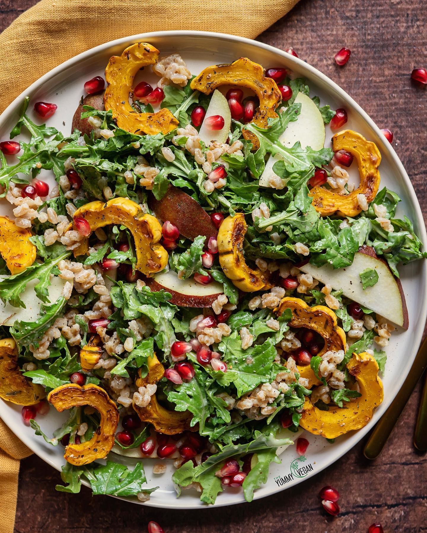 Farro and Delicata Squash Salad