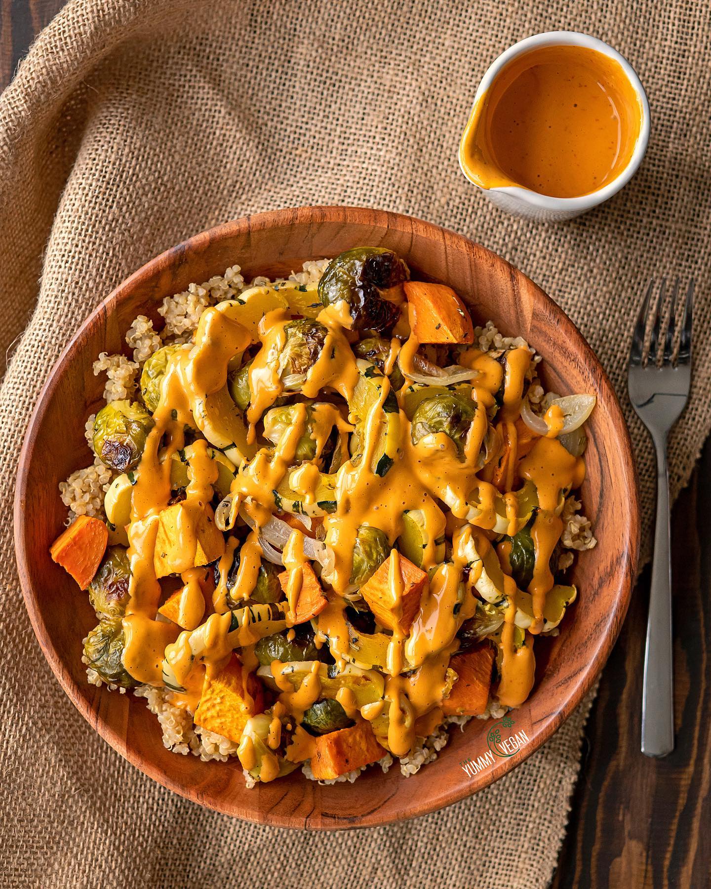 Sweet Chipotle & Roasted Vegetable Quinoa Bowl