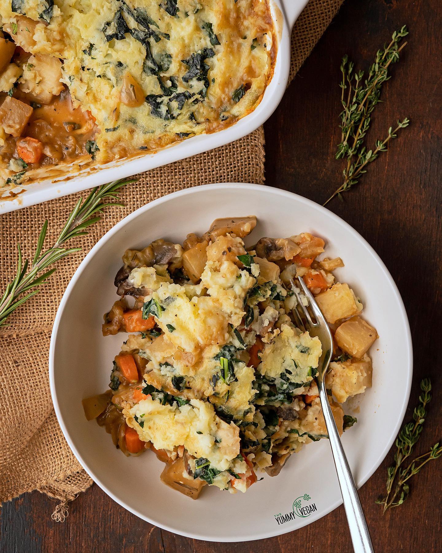 Comforting Vegan Winter Vegetable Pie