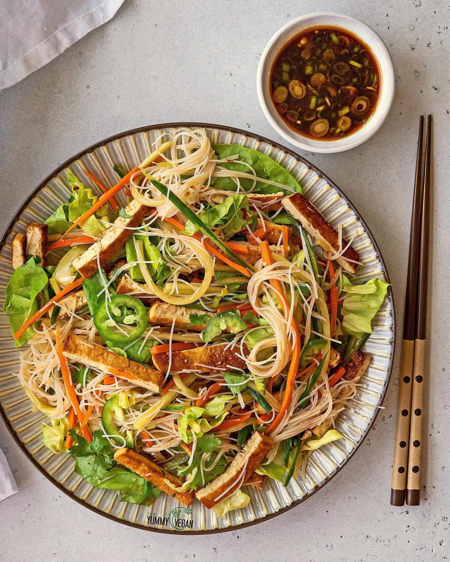 Light and Fresh Summer Roll Salad