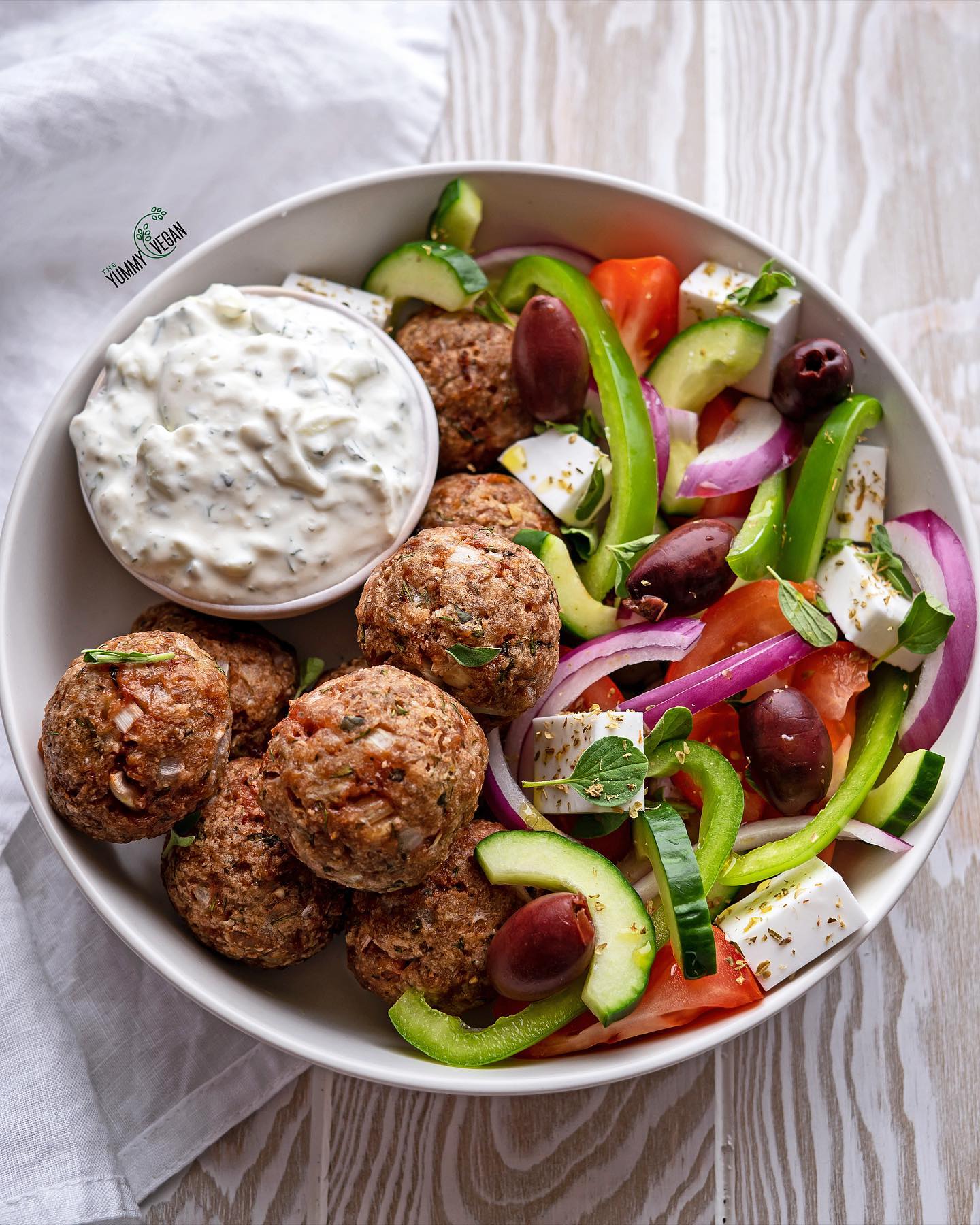 Greek Meatballs with Tzatziki
