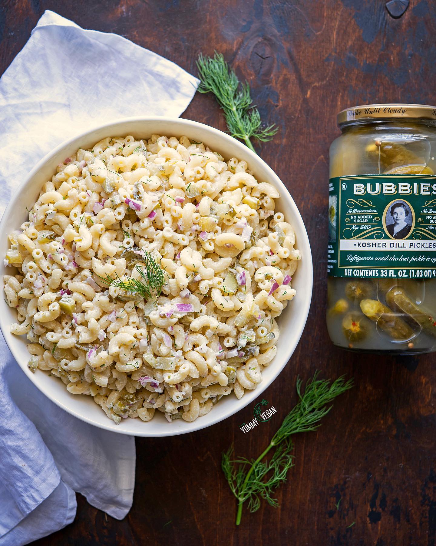 Dill Pickle Macaroni Salad