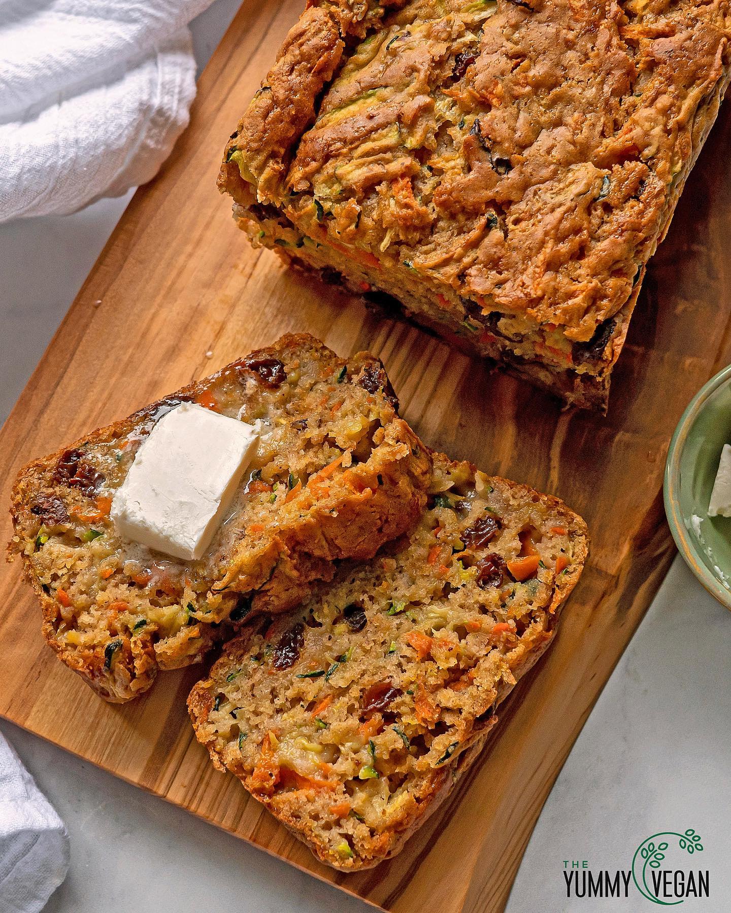 Zucchini Carrot Raisin Bread