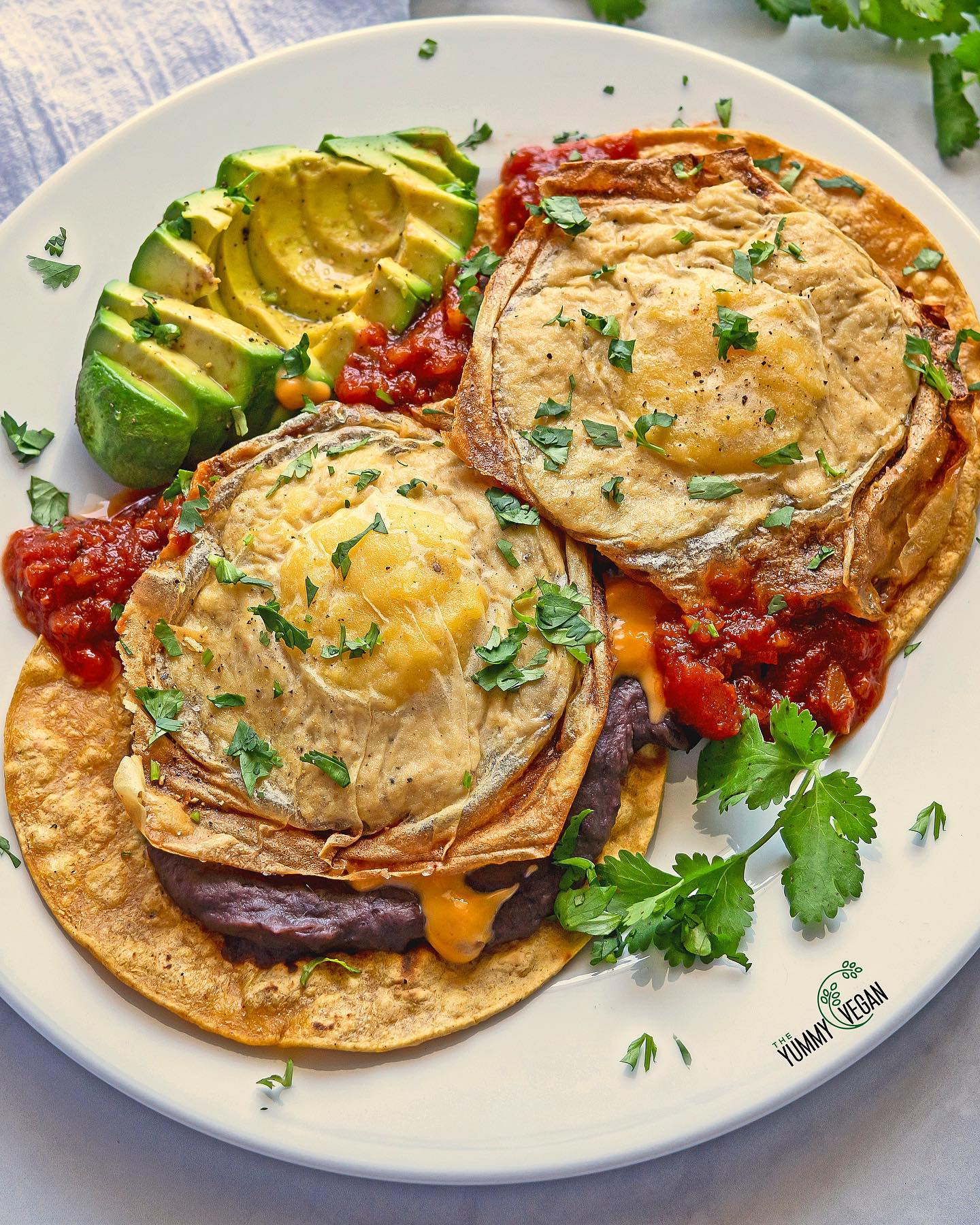 Vegan Huevos Rancheros Breakfast