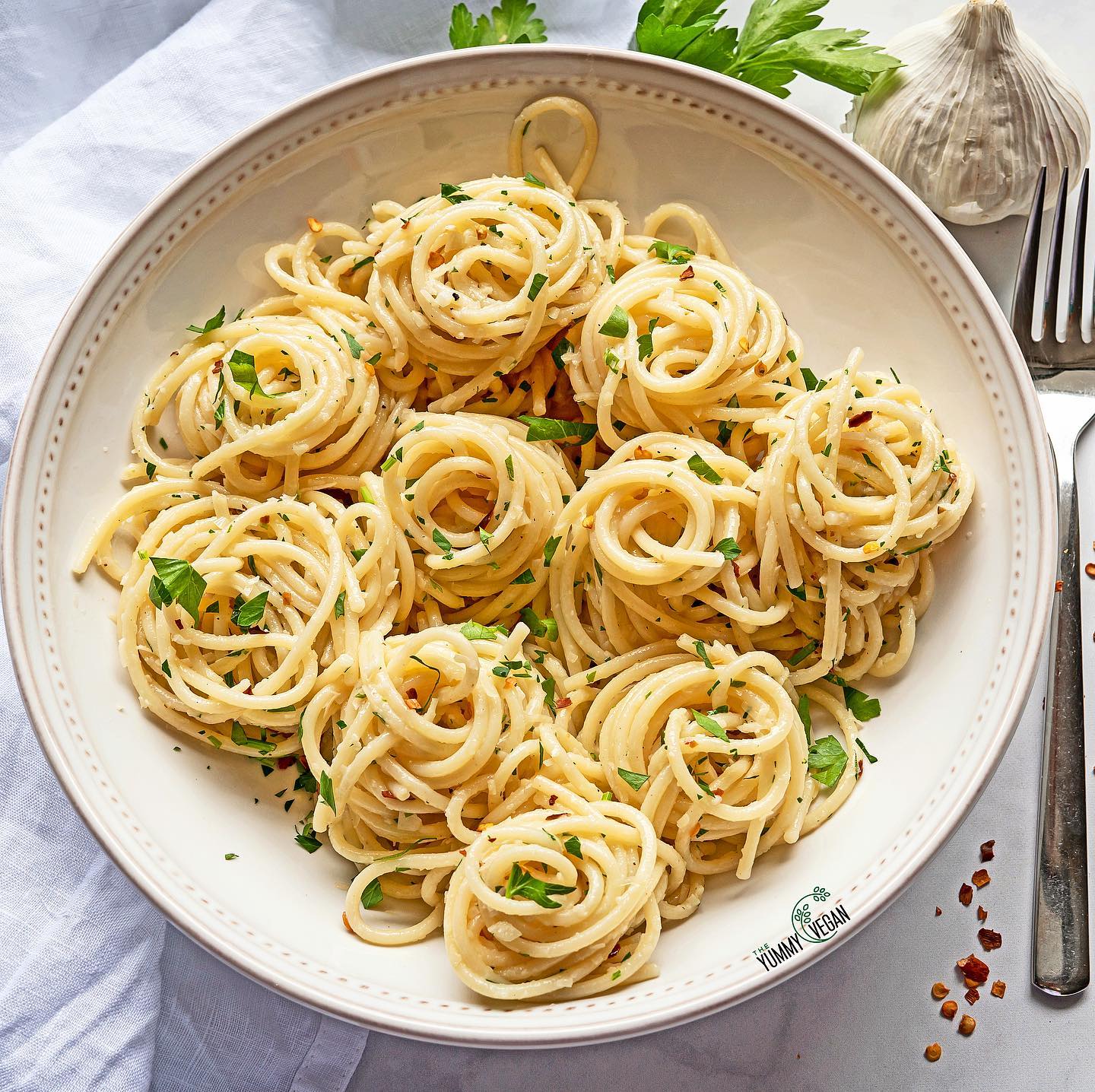 Garlic Butter Parmesan Spaghetti
