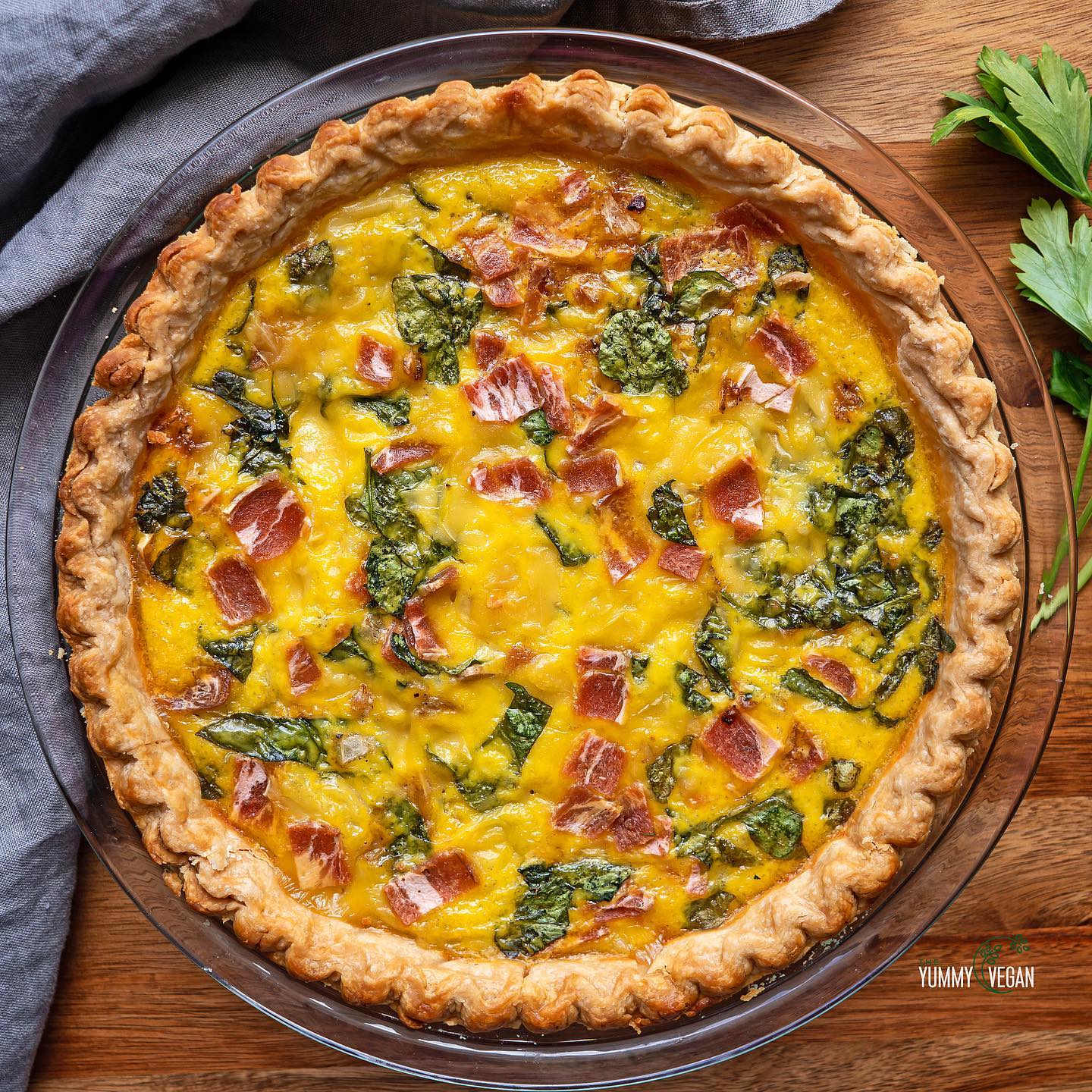 Easy Vegan Quiche Lorraine