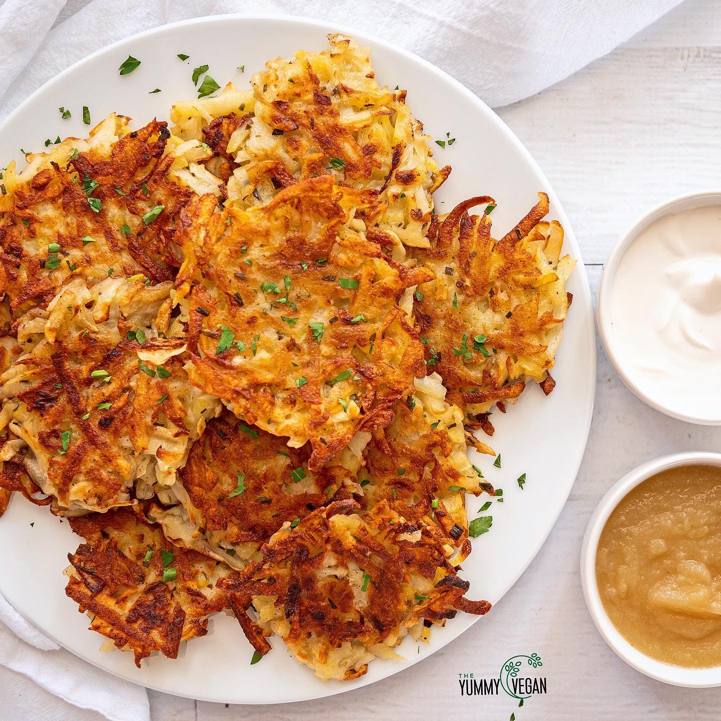 Vegan Potato Latkes for Hanukkah