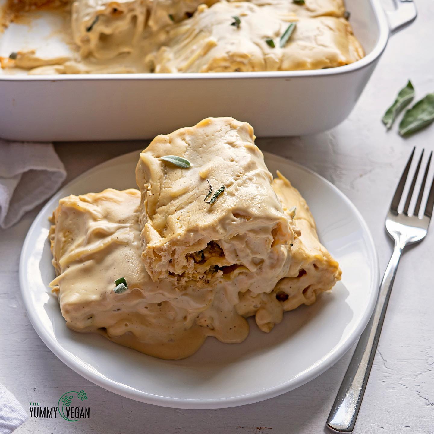 Butternut Squash Lasagna Roll Ups