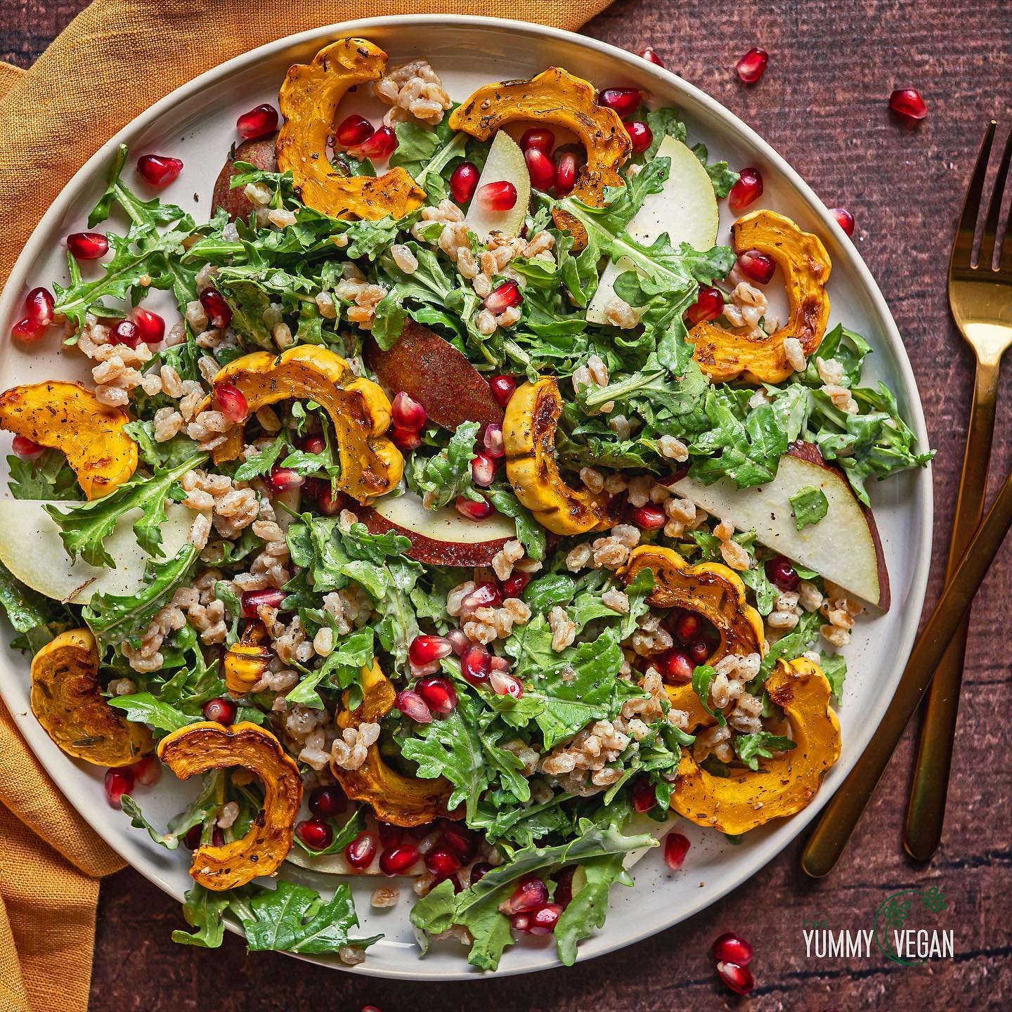 Farro and Delicata Squash Salad
