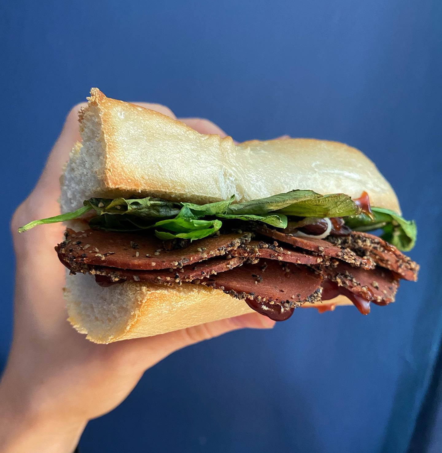 Vegan Bbq Pepperoni Sandwich