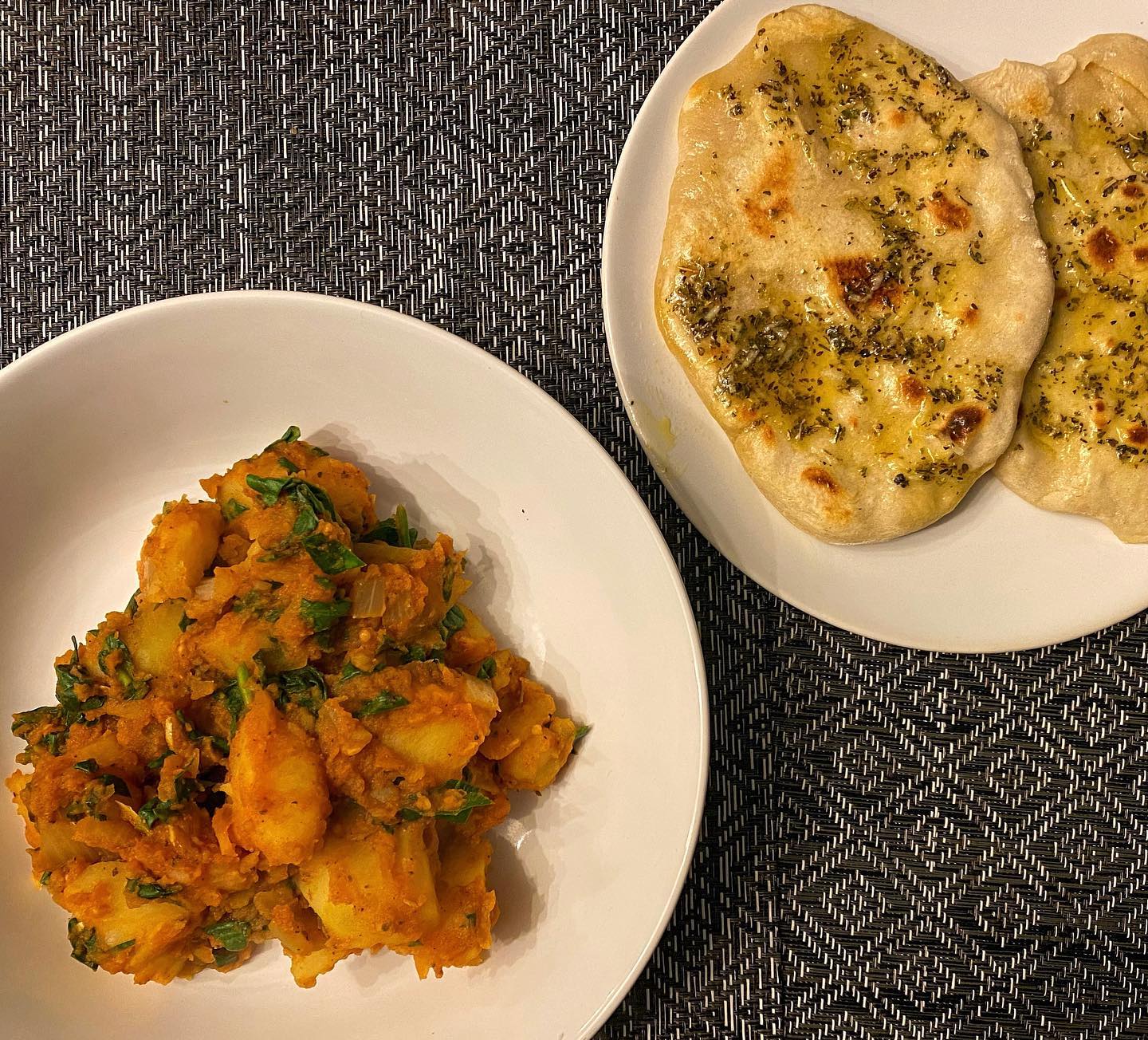 Indian Potato and Spinach Curry