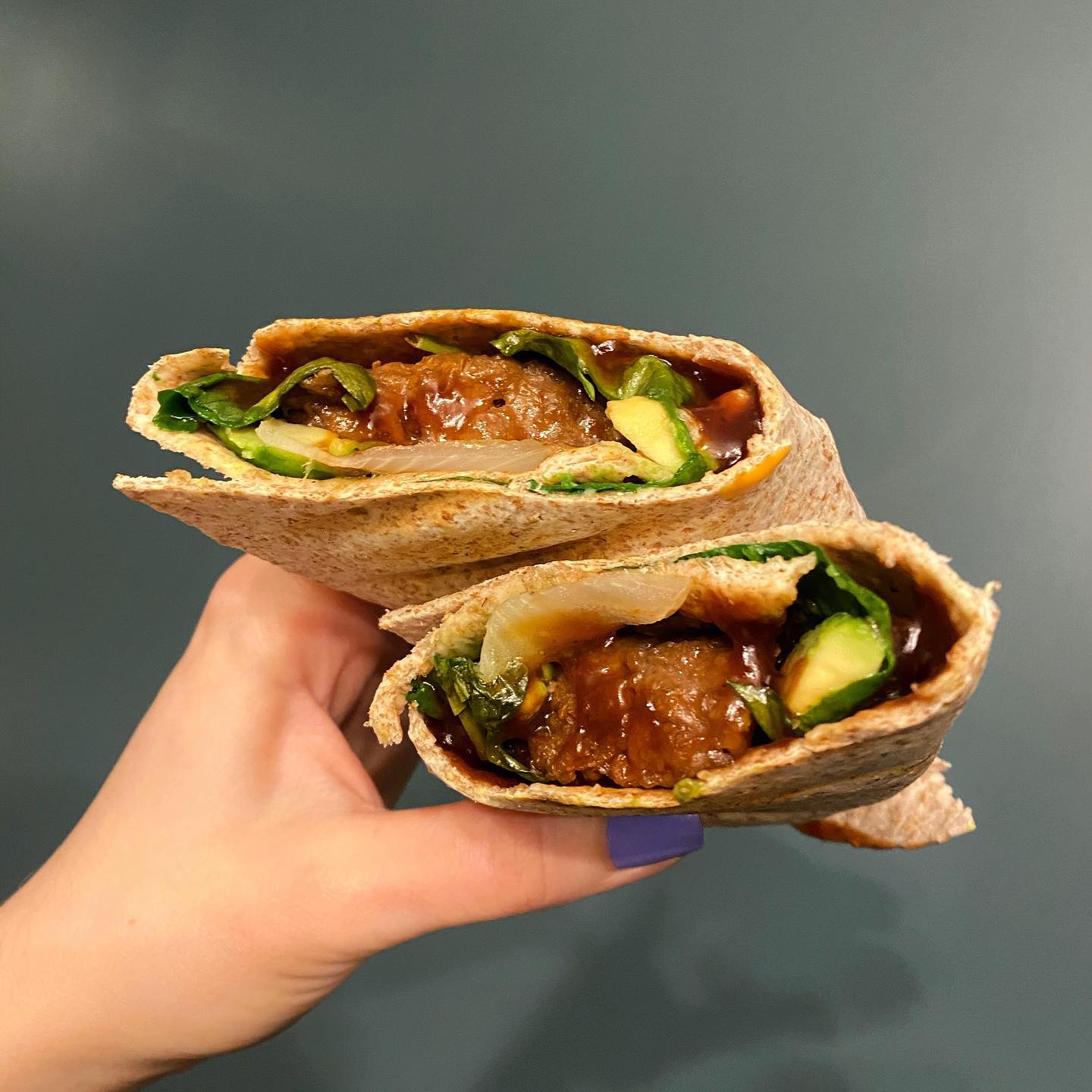 Grilled Vegan Burger Wraps