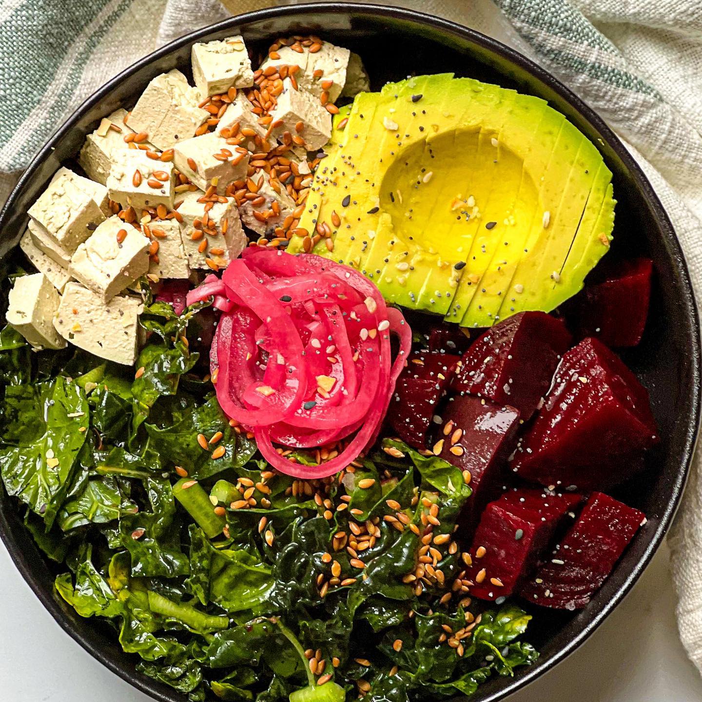 Tofu Beet Buddha Bowl