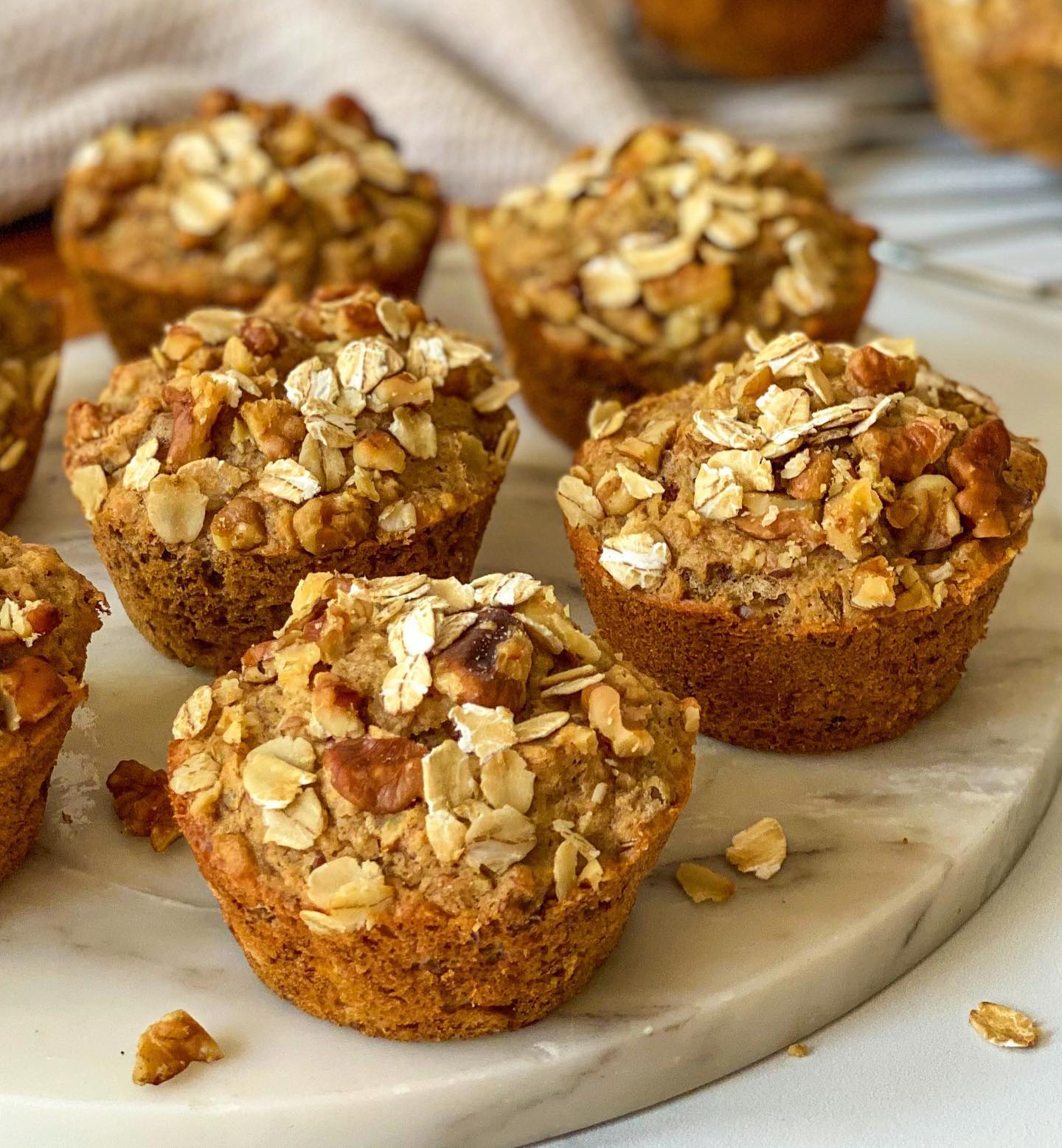 Healthy Banana Nut Muffins