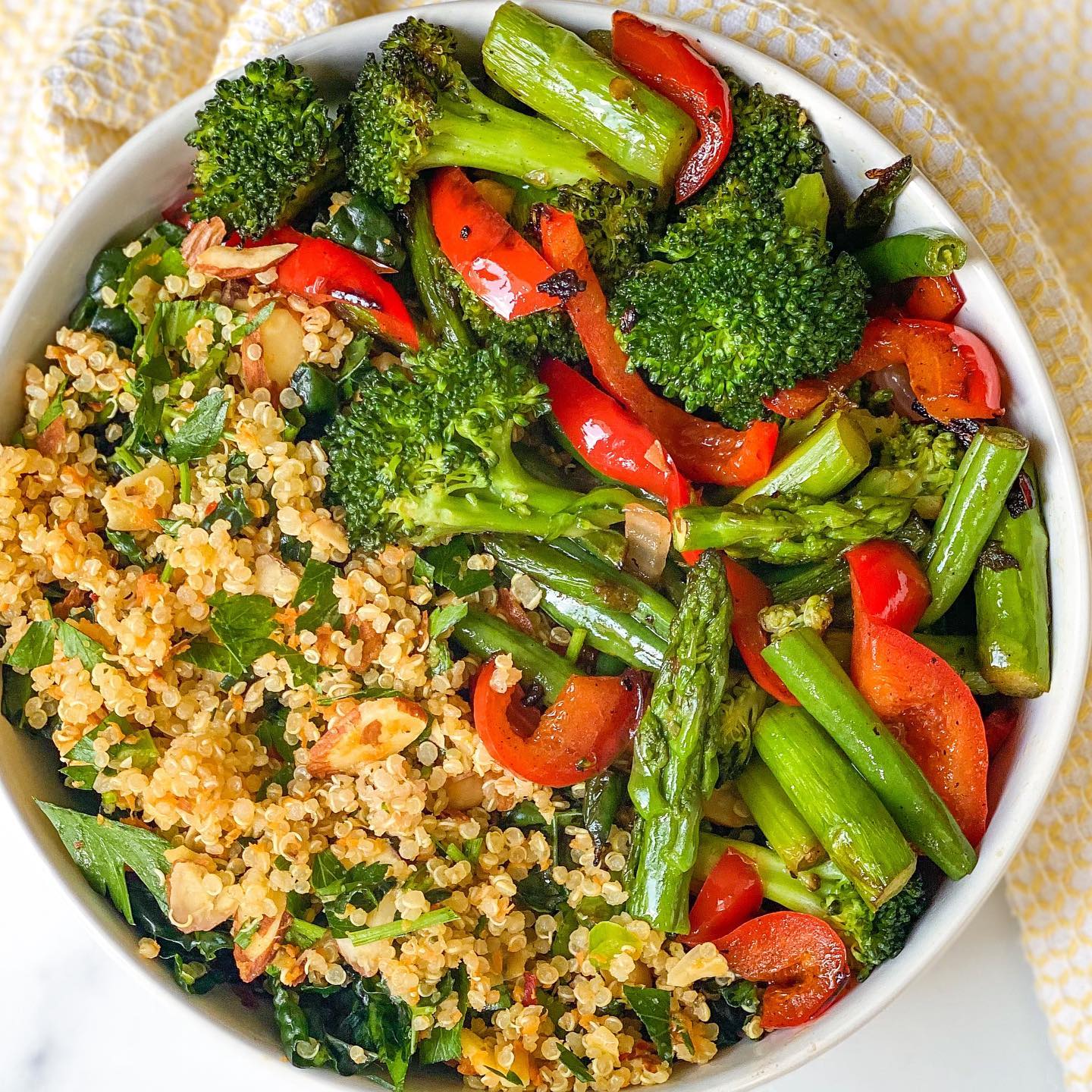Roasted Veggie Quinoa Bowls
