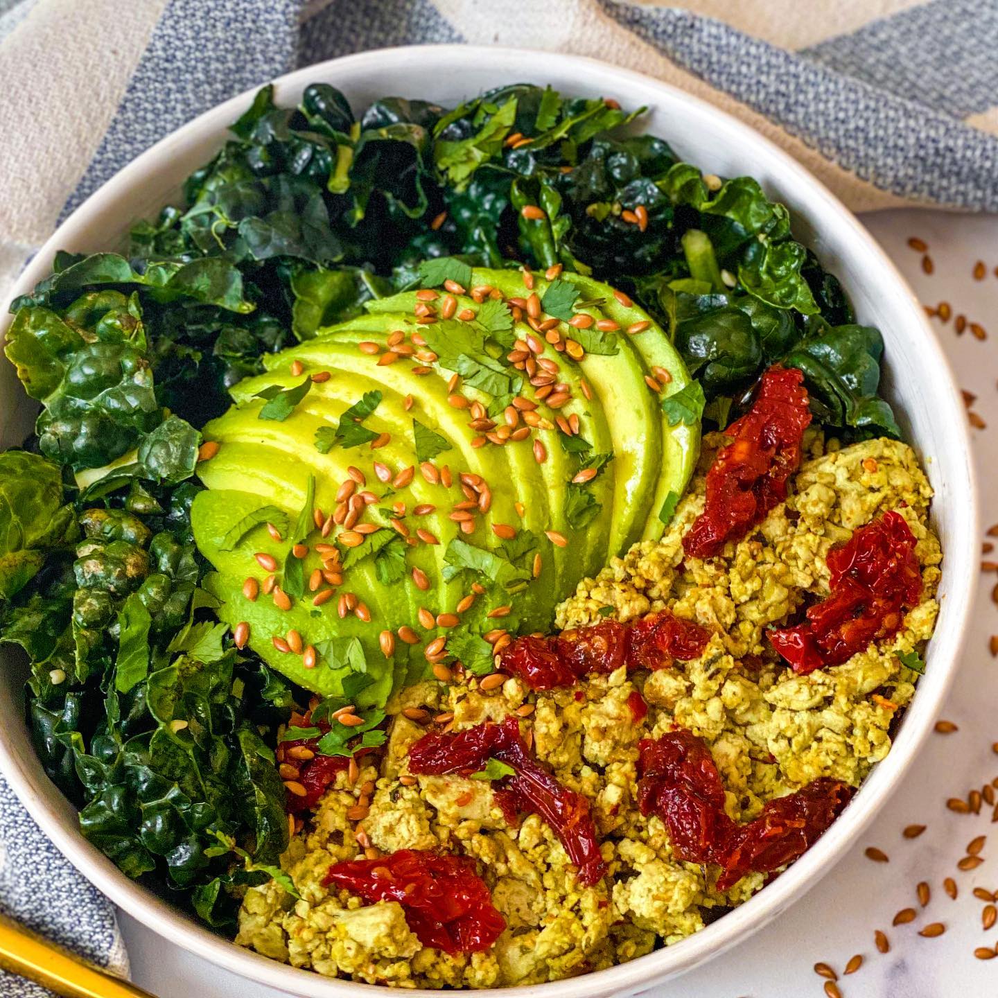 Sun Dried Tomato Tofu Scramble