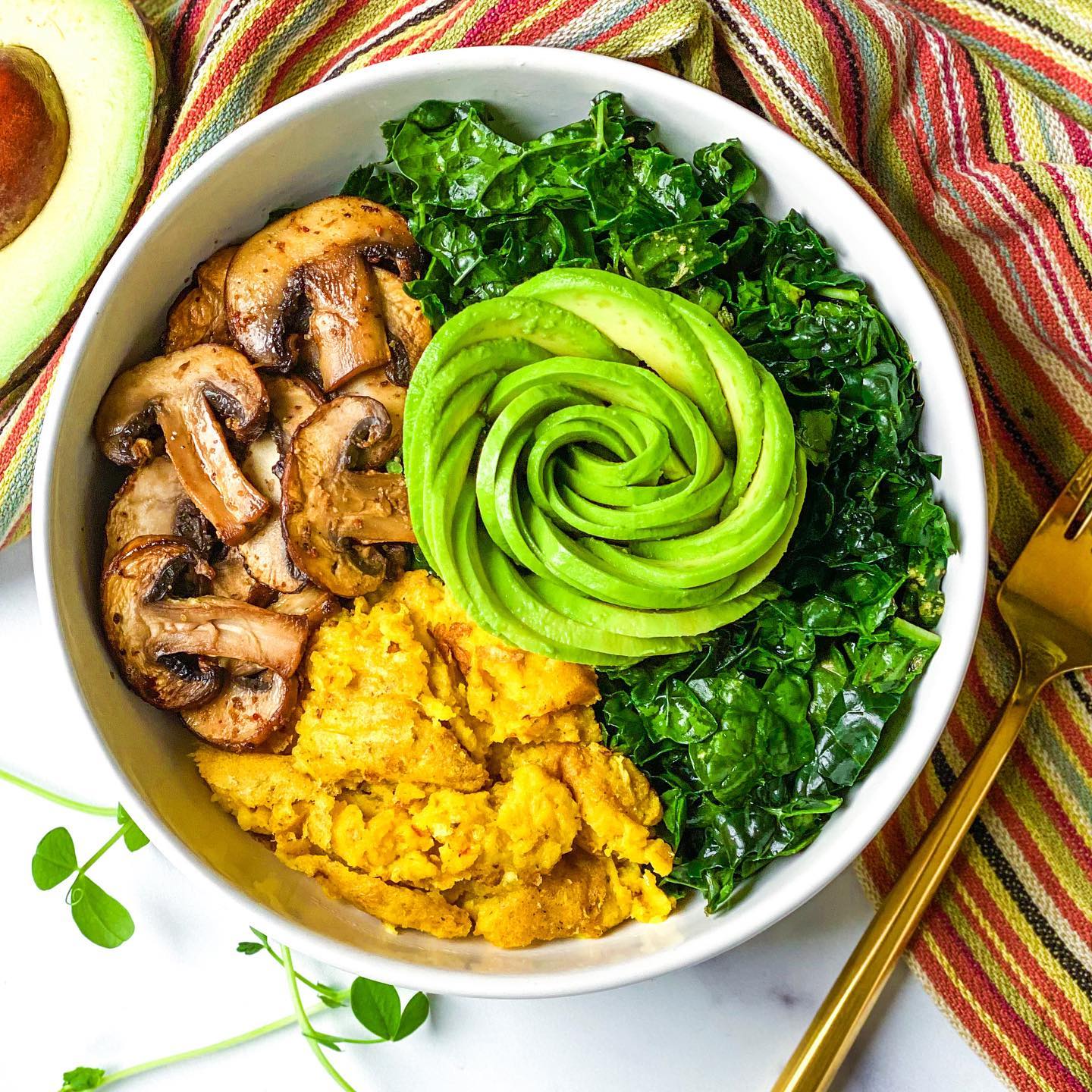 Plant-Based Breakfast Bowl with Avocado
