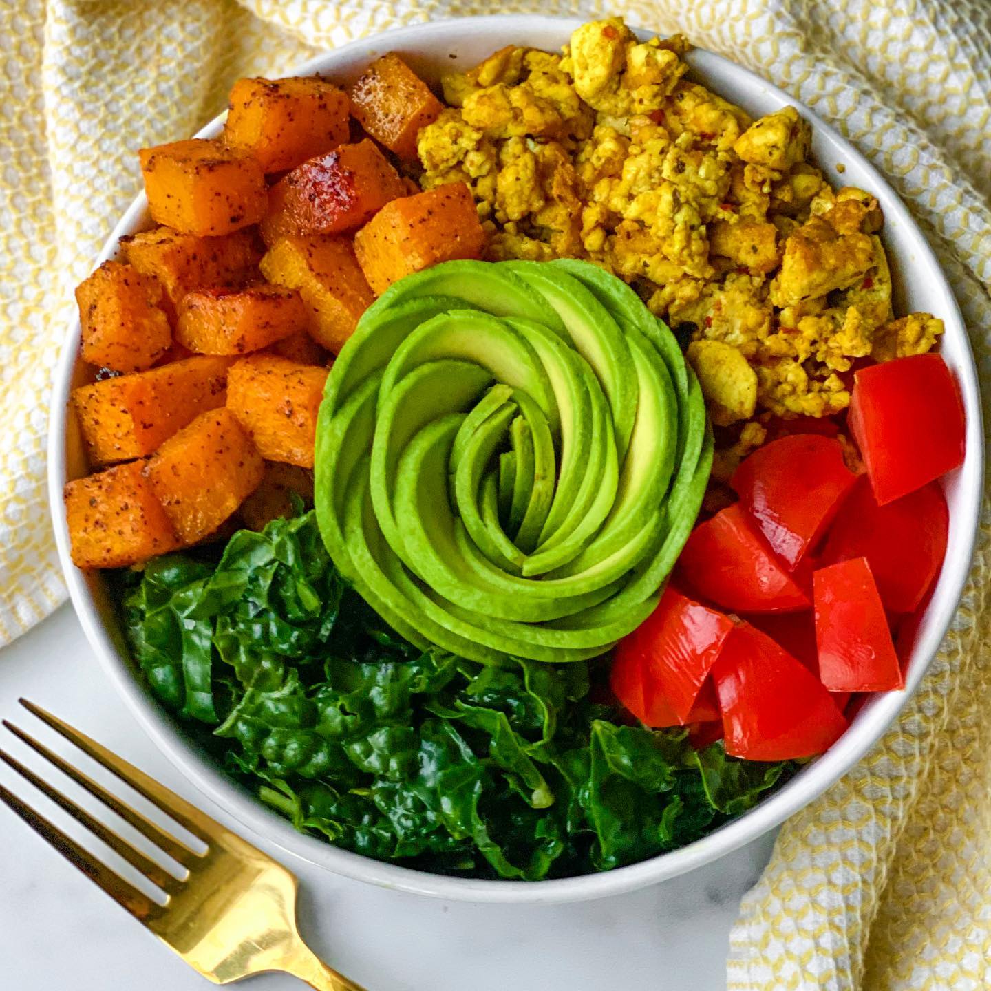 Leftover Squash Breakfast Bowl