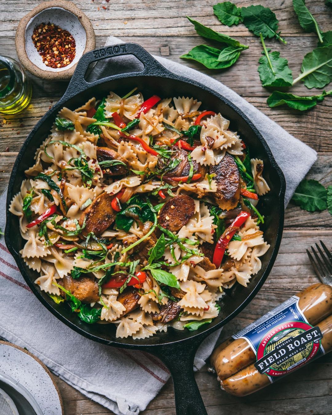 Easy Plant-Based Sausage Pasta
