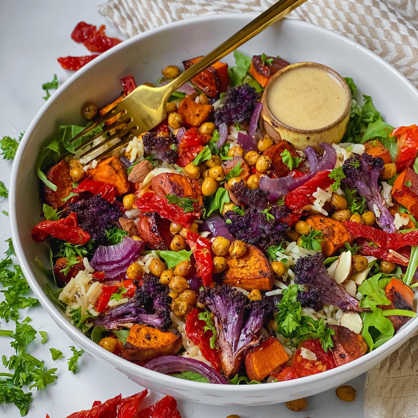 Balsamic Roasted Vegetable Grain Bowl