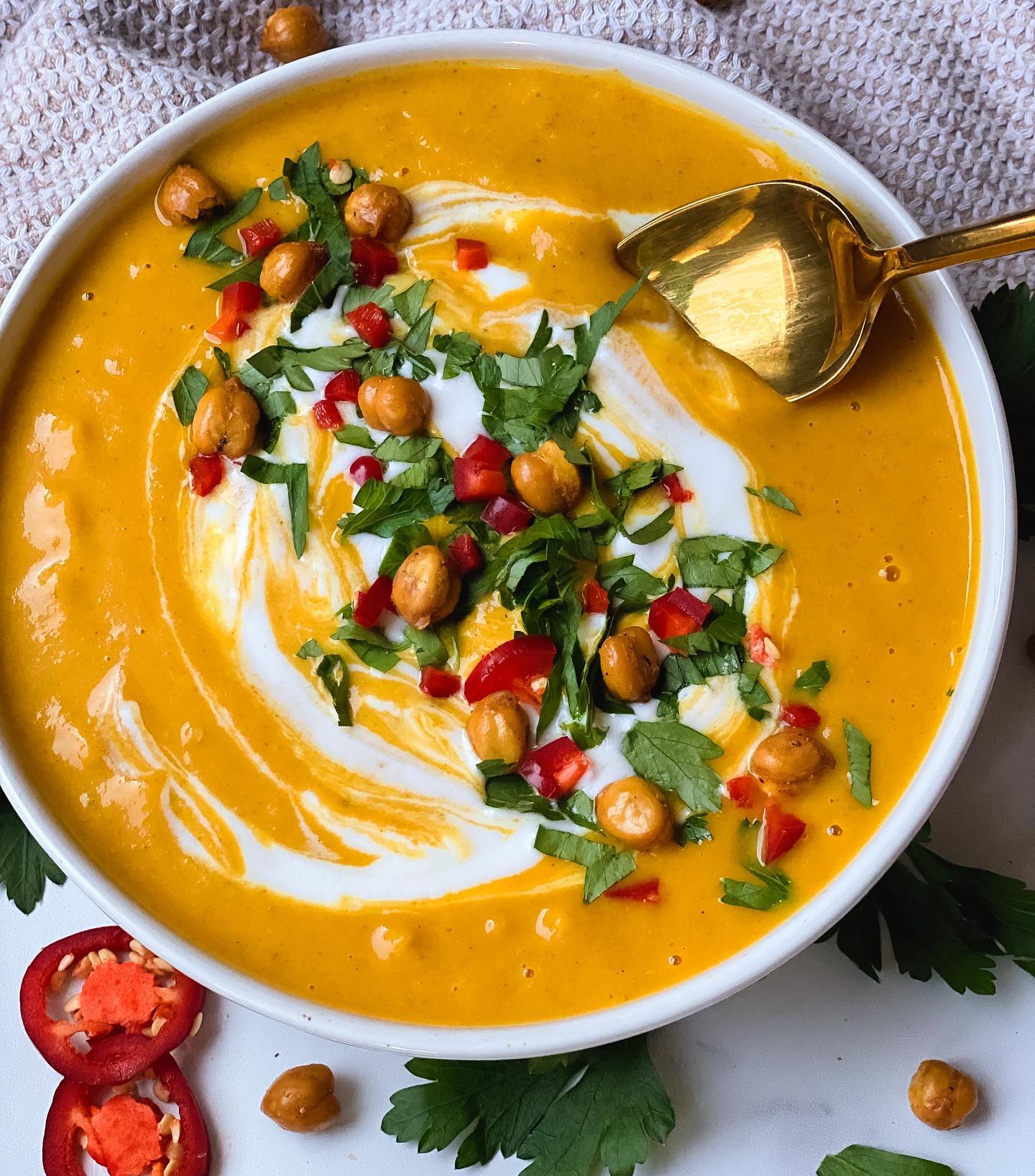Coconut Curry Butternut Squash Soup