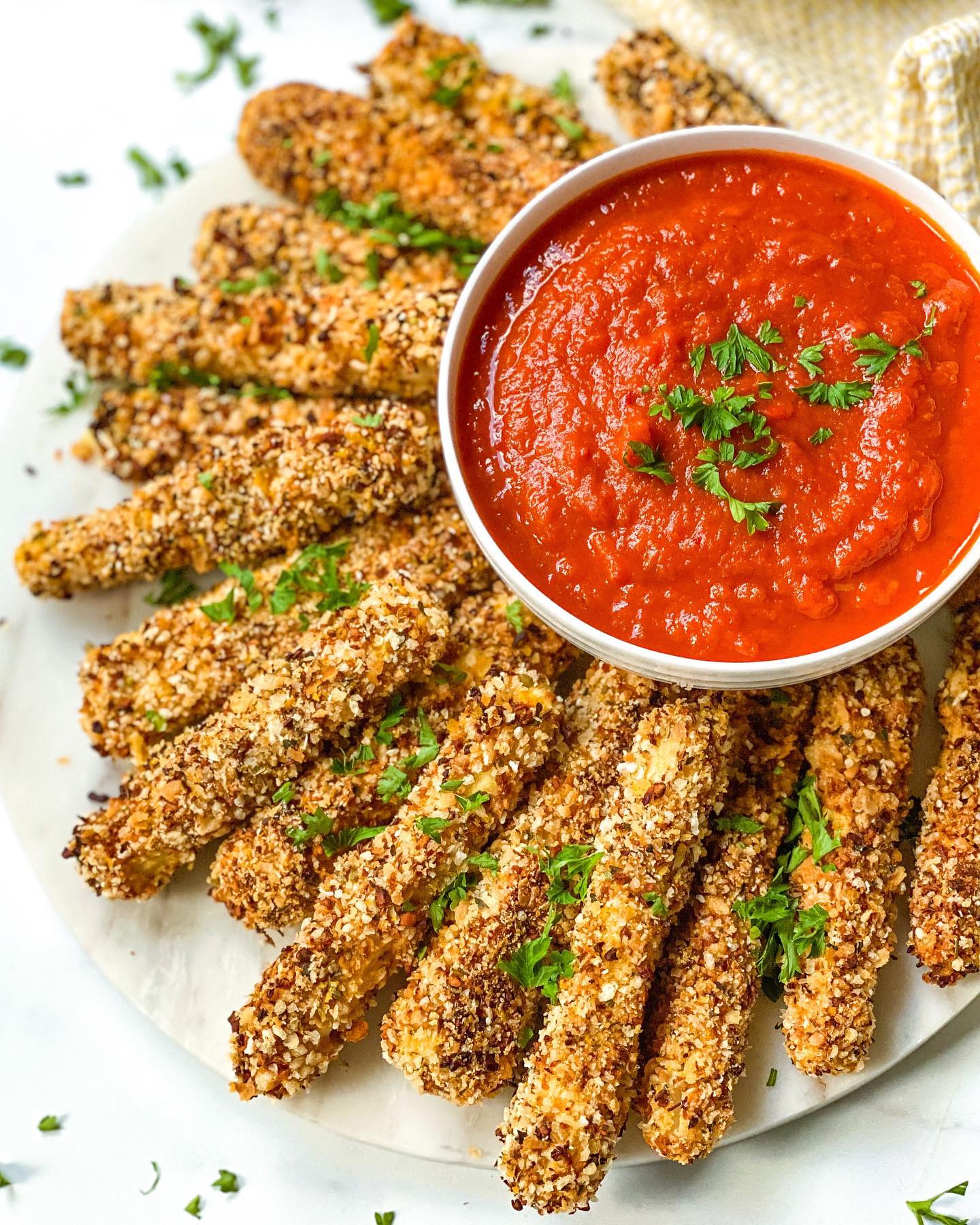 Gluten-Free Vegan Hearts of Palm Mozzarella Sticks