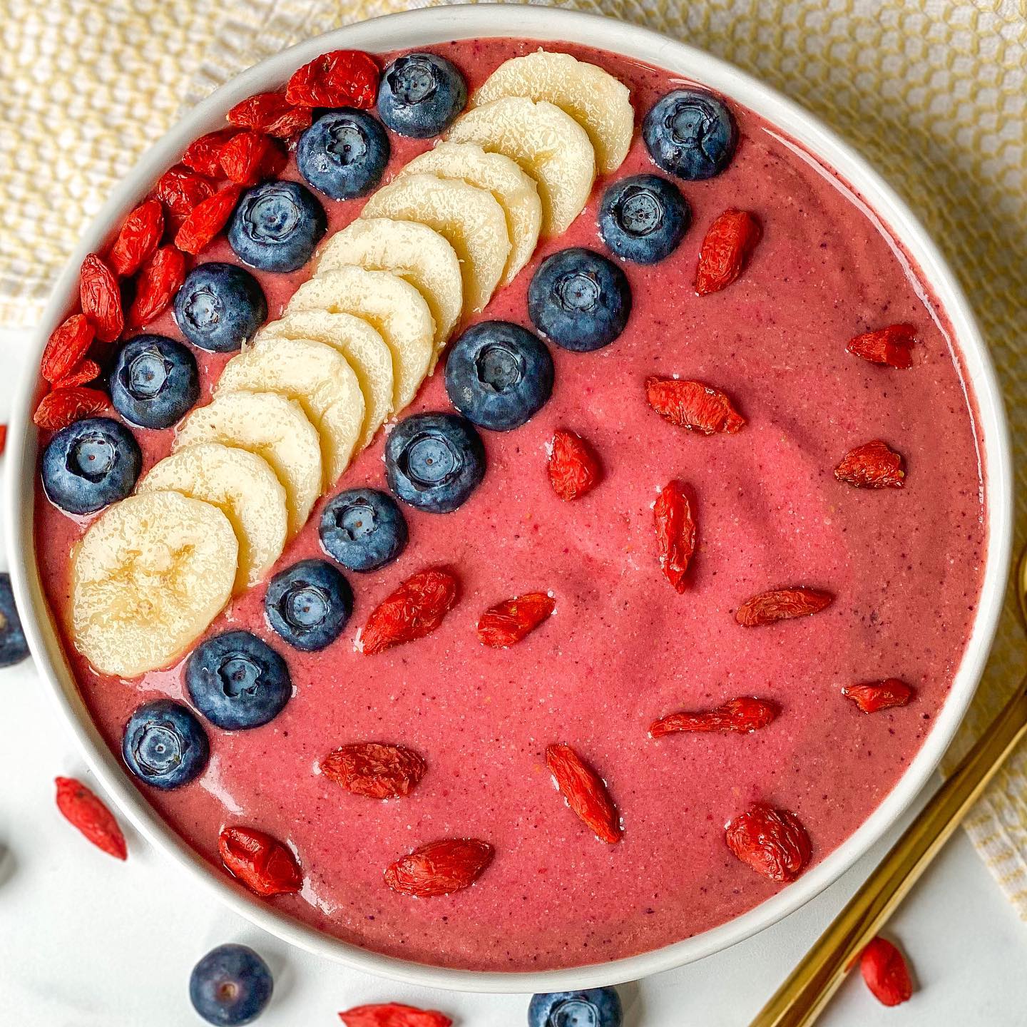 Red White and Blue Berry Smoothie Bowl