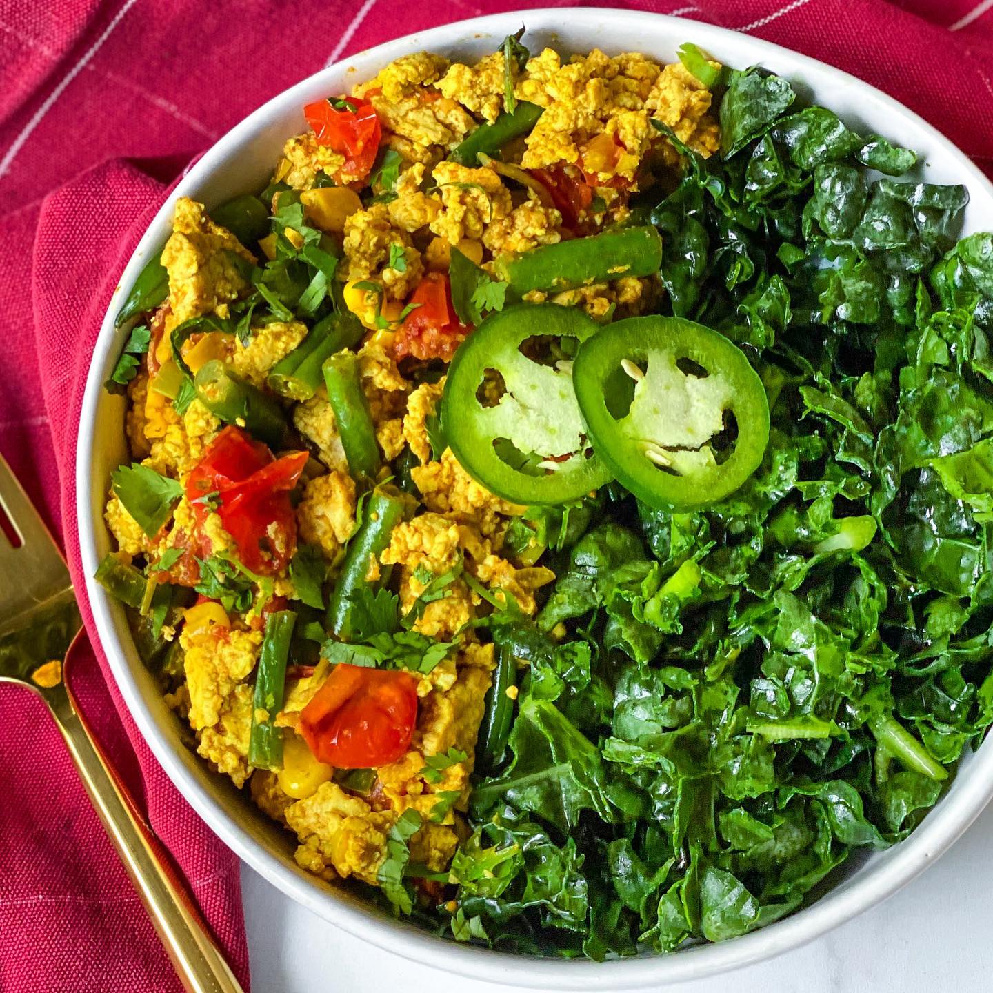 Southwest Veggie Tofu Scramble
