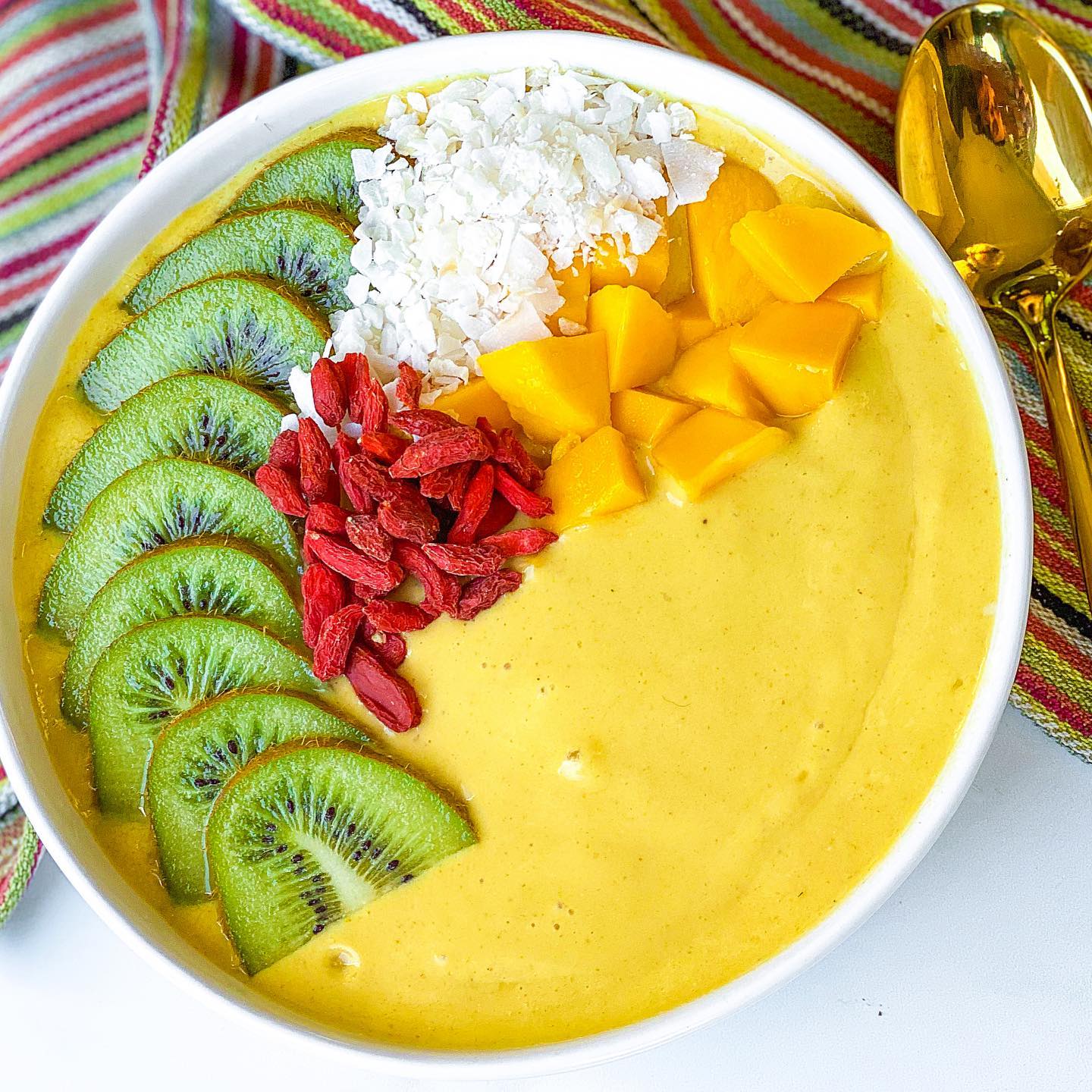 Mango Turmeric Sunshine Smoothie Bowl