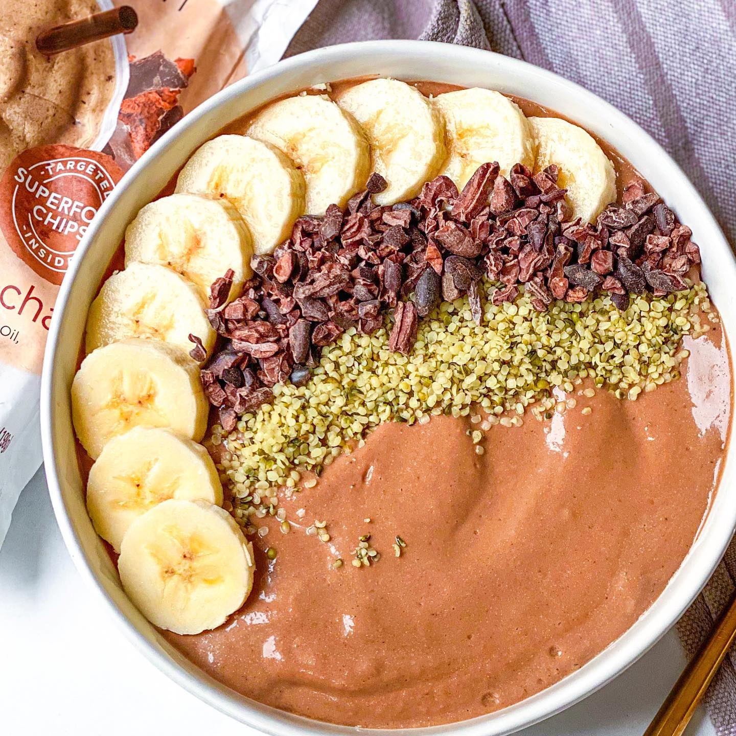 Vegan Keto Chocolate Chai Smoothie Bowl