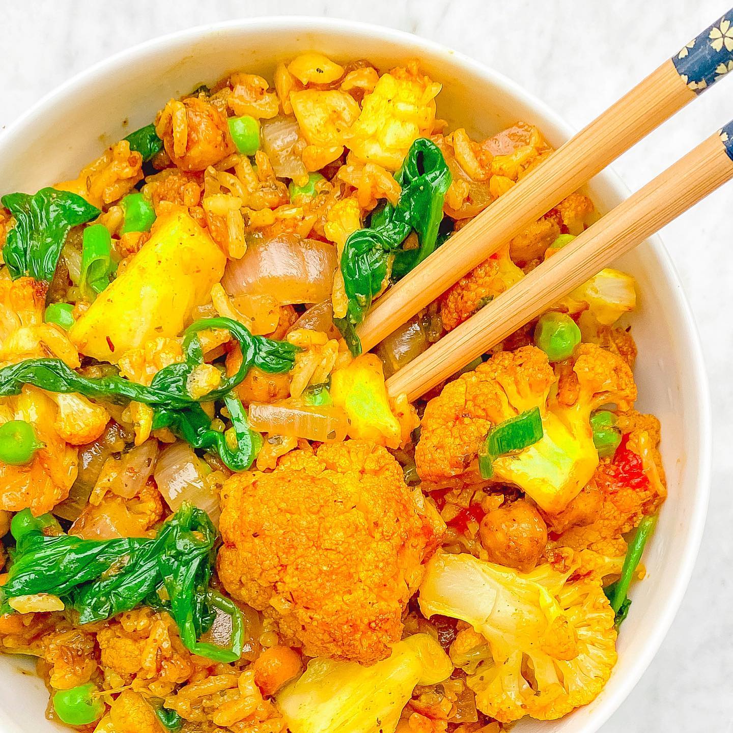 Yellow Curry Pineapple Fried Rice