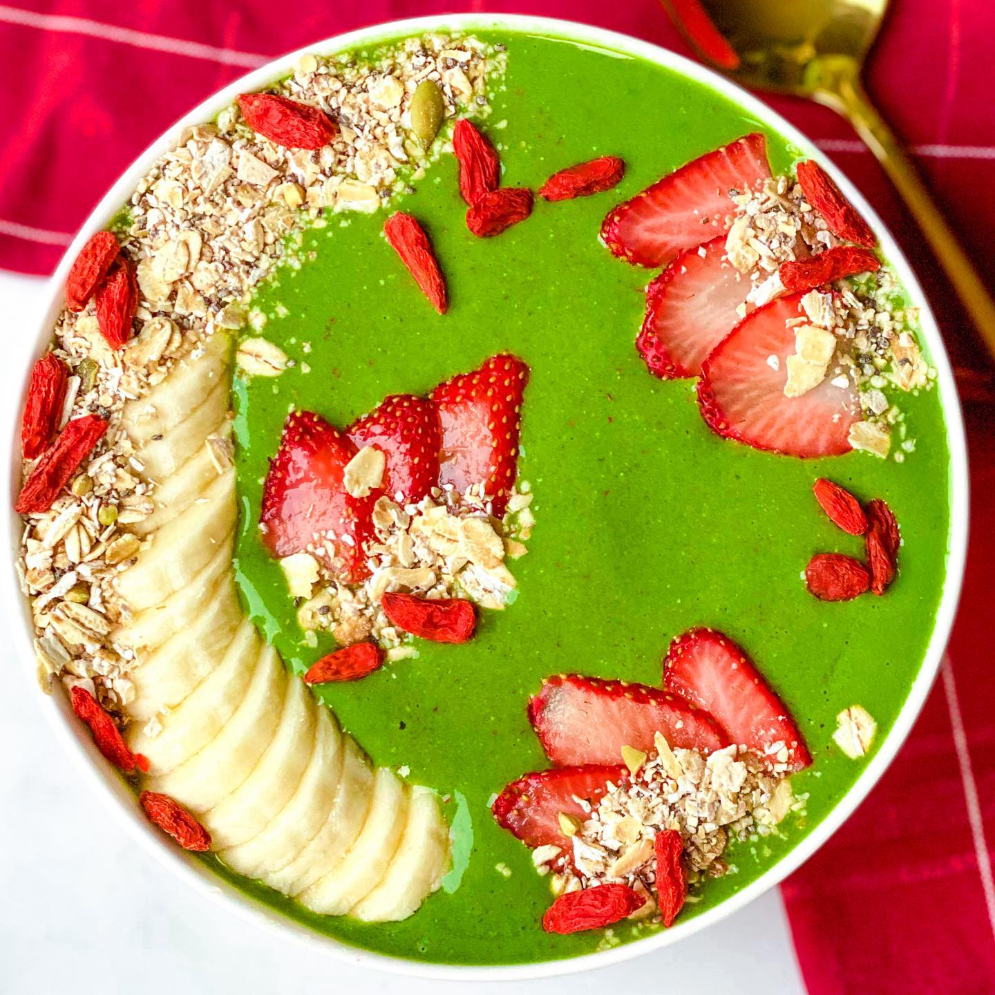 Strawberry Banana Super Greens Bowl