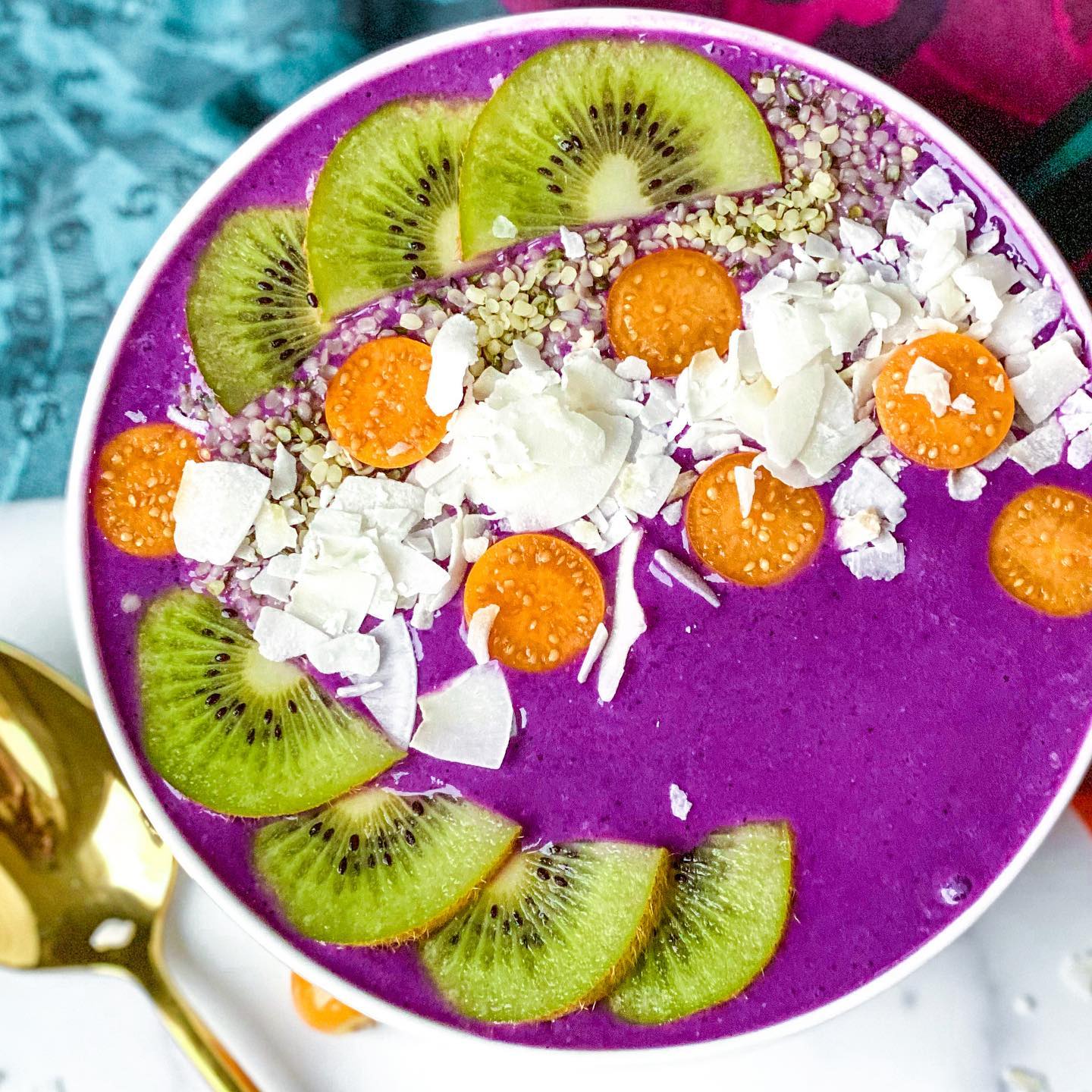 Purple Pitaya Smoothie Bowl