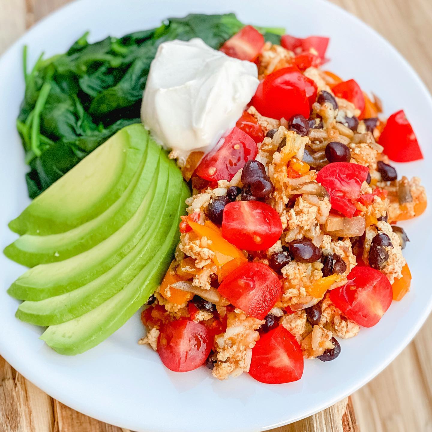 Southwest Tofu Breakfast Scramble