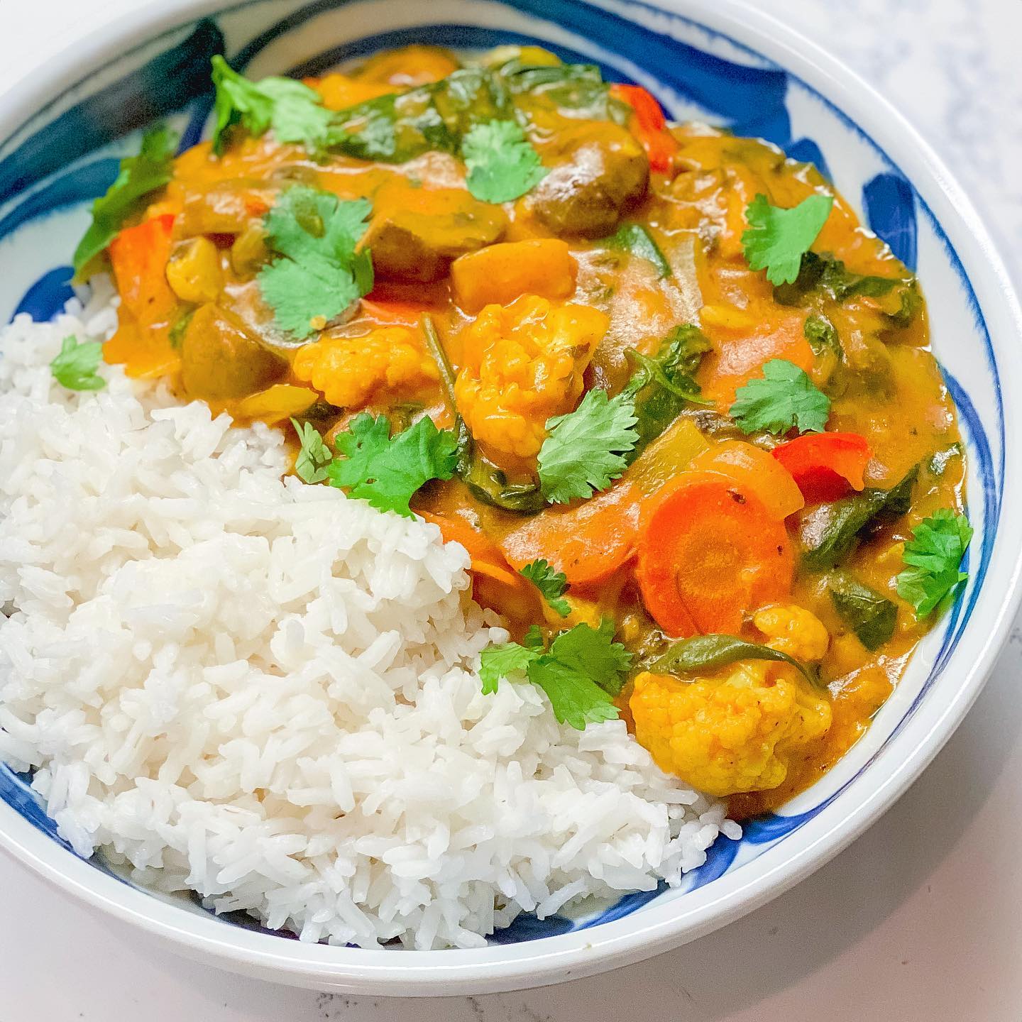 Creamy Sweet Potato Vegetable Curry