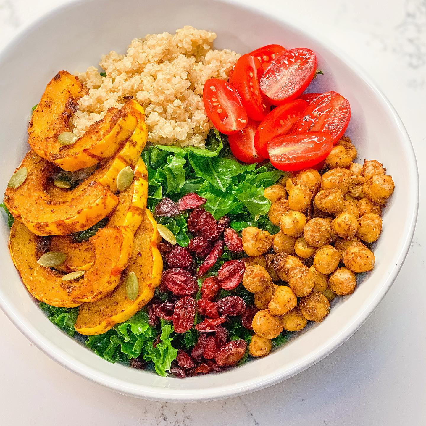 Roasted Delicata Kale Salad