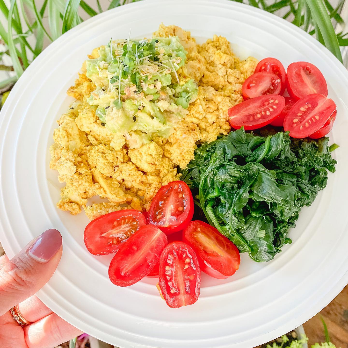 Easy Vegan Tofu Scramble Breakfast