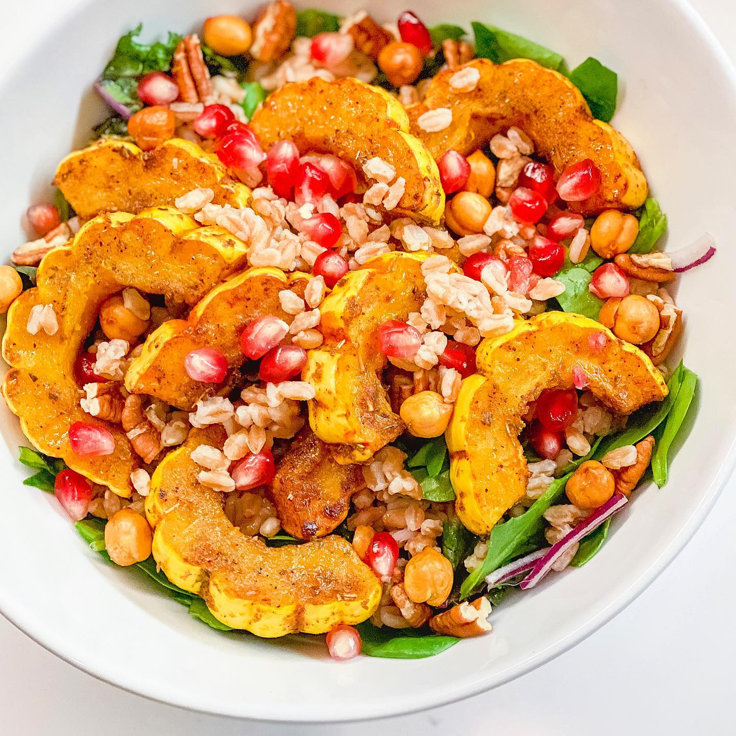 Delicata Squash Salad with Vinaigrette