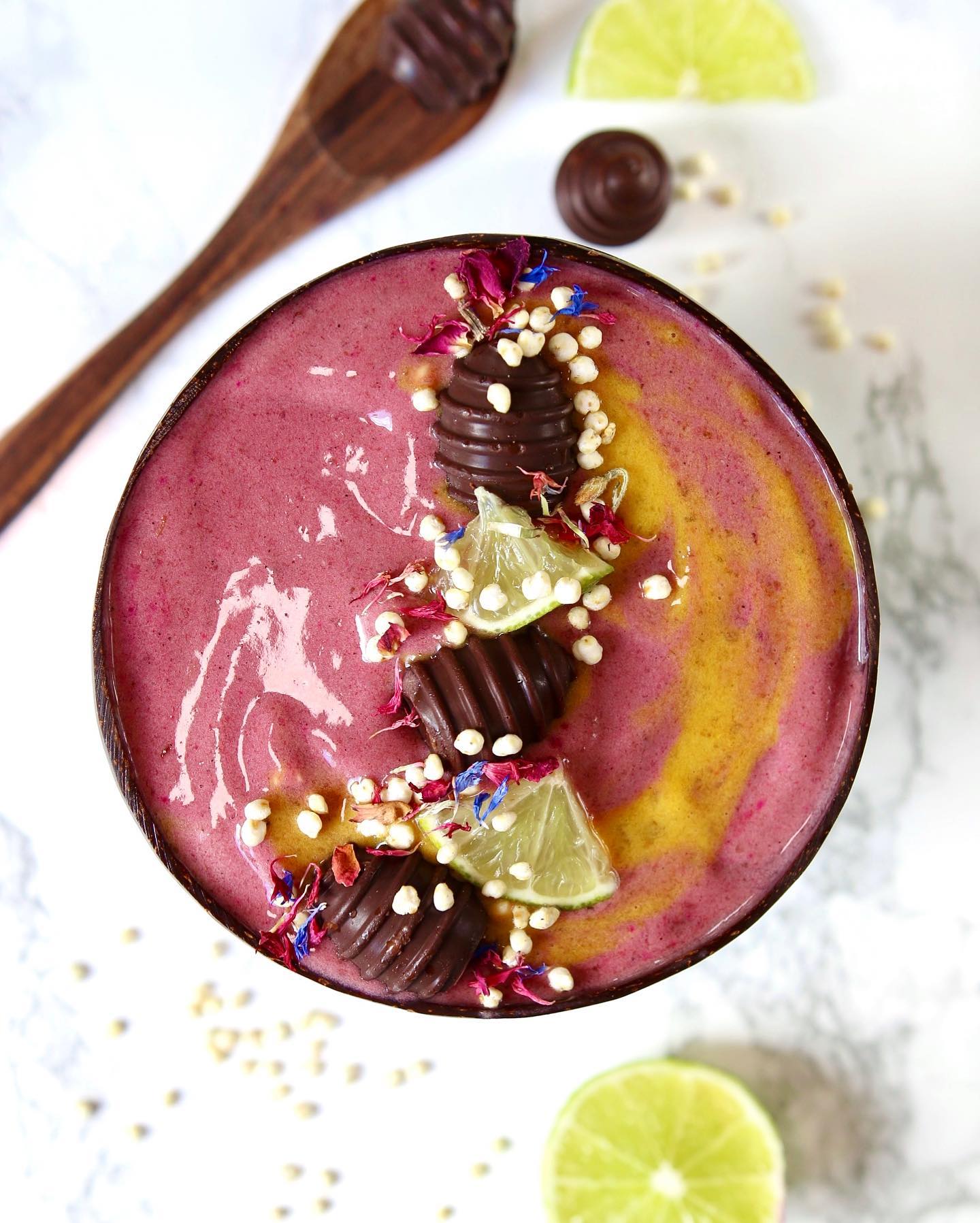 Vegan Smoothie Bowl with Easter Eggs