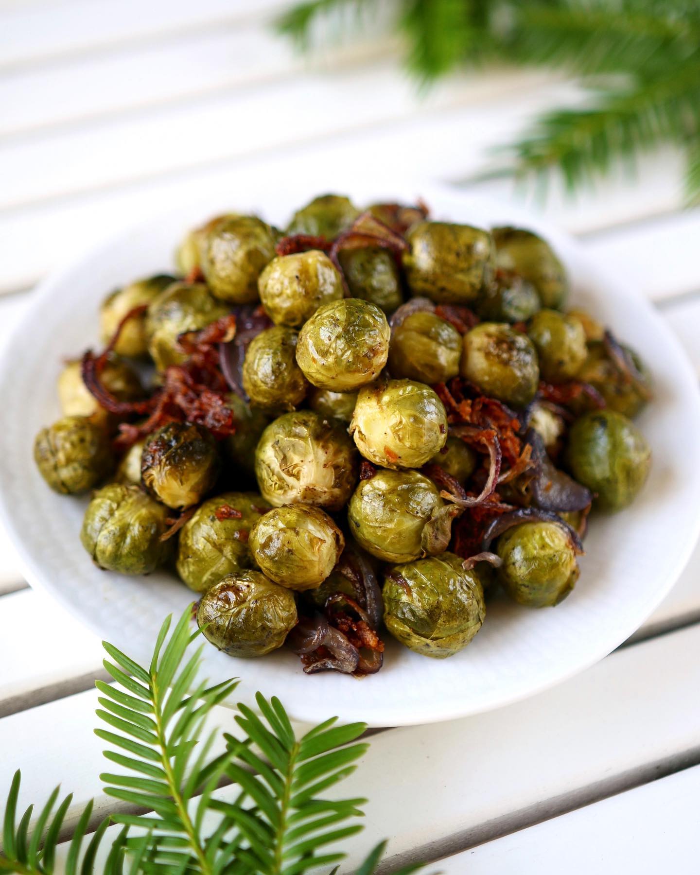Roasted Brussels Sprouts with Agave Syrup