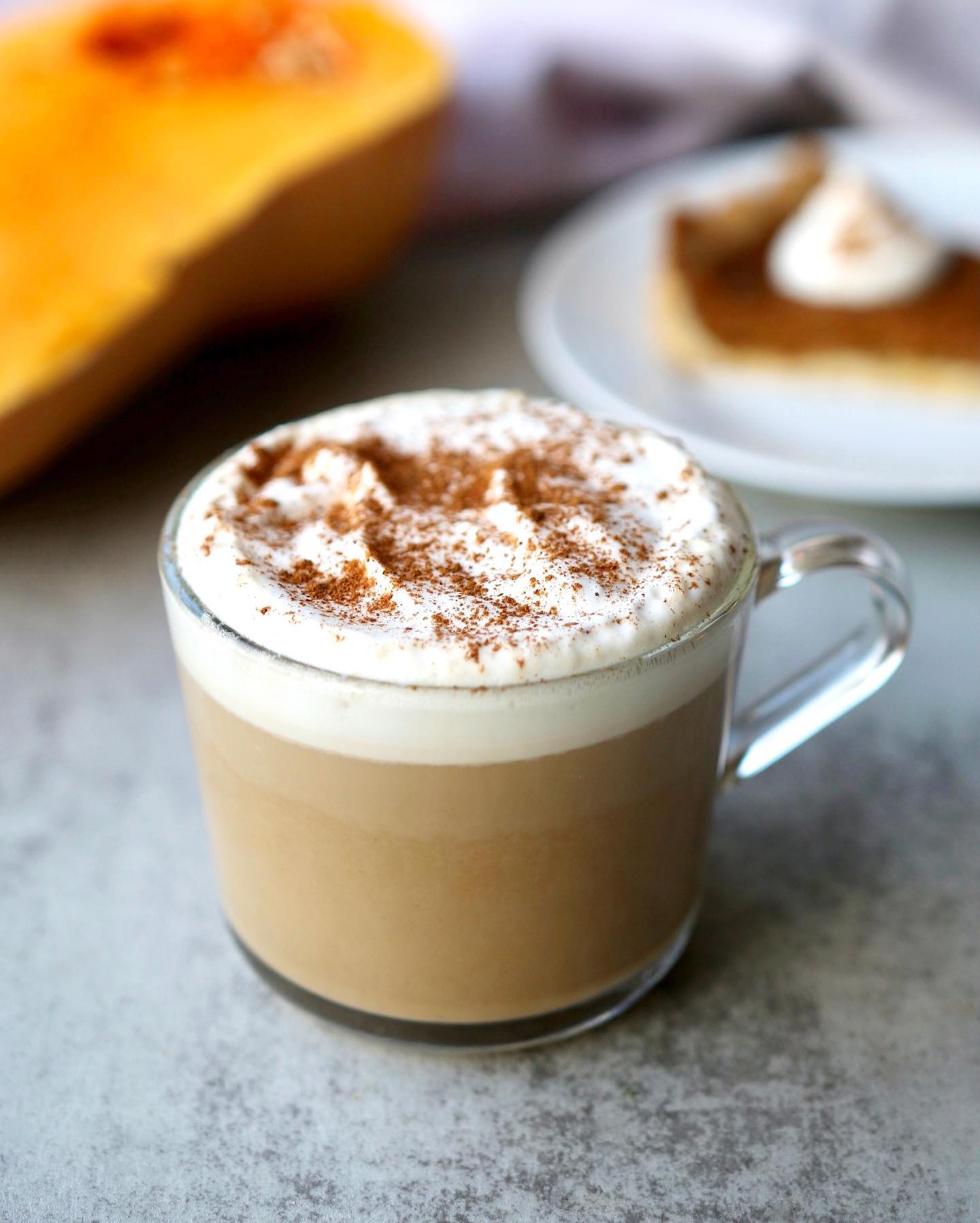 Warm Vegan Pumpkin Spice Latte