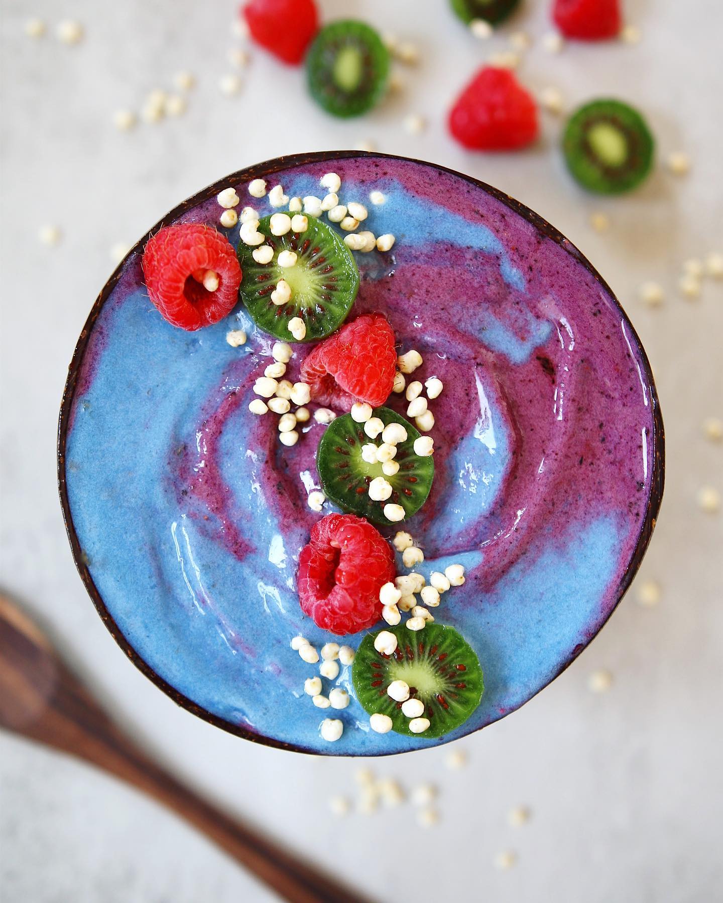 Acai and Blue Spirulina Smoothie Bowl
