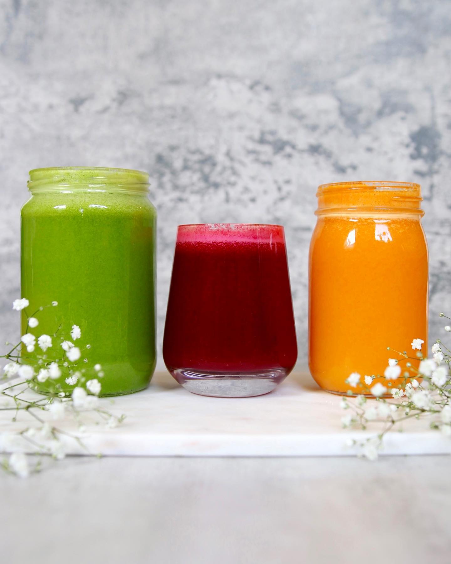 Refreshing Green Beet Carrot Juices