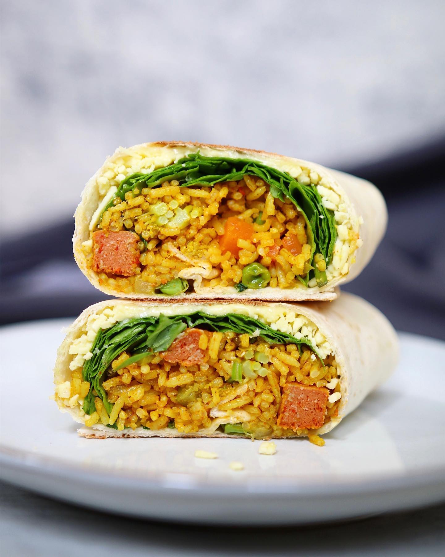Vegan Fried Rice with Vegetables and Spices