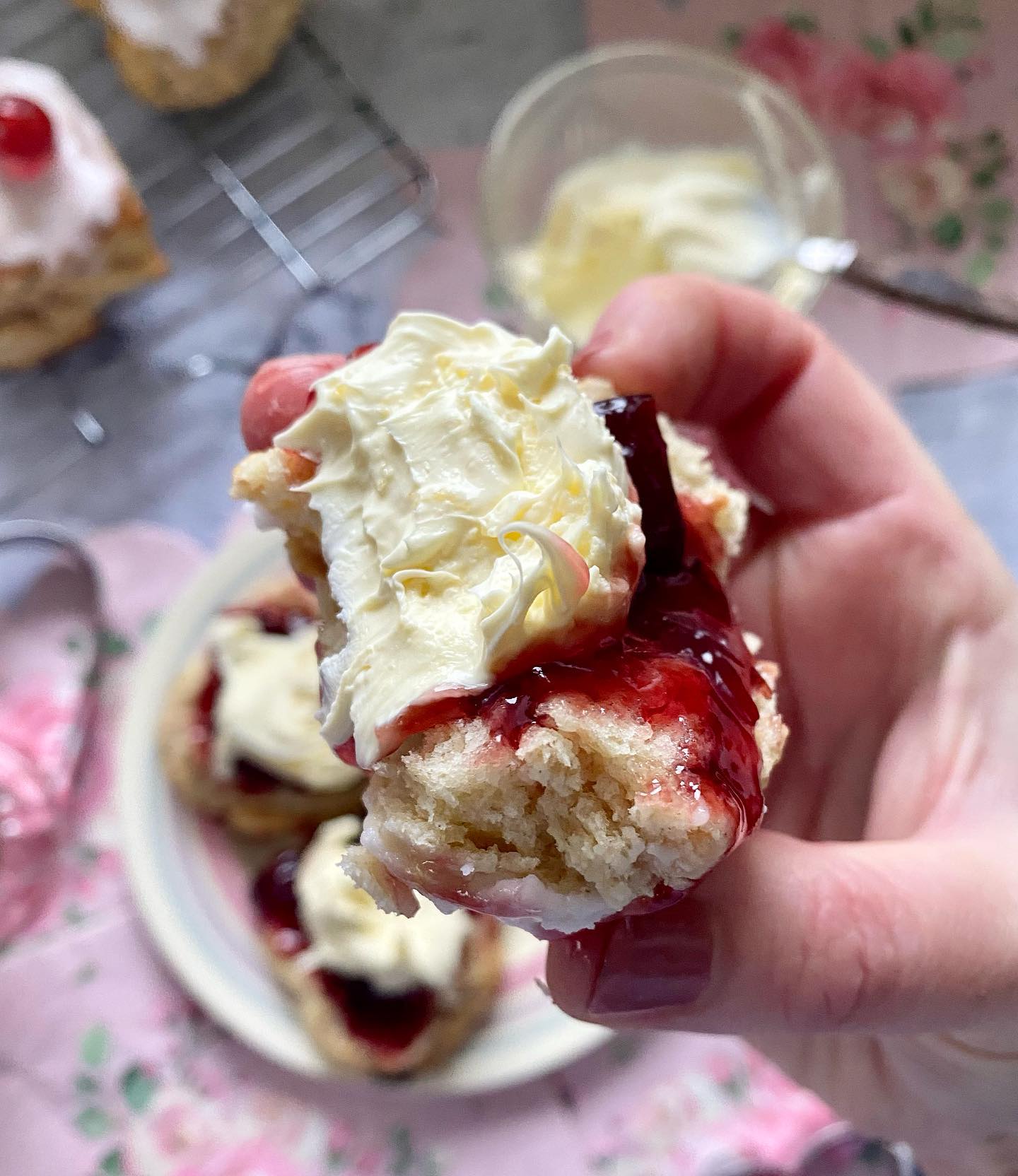 Cherry Ripple Scones for a Sweet Valentine's Day Treat