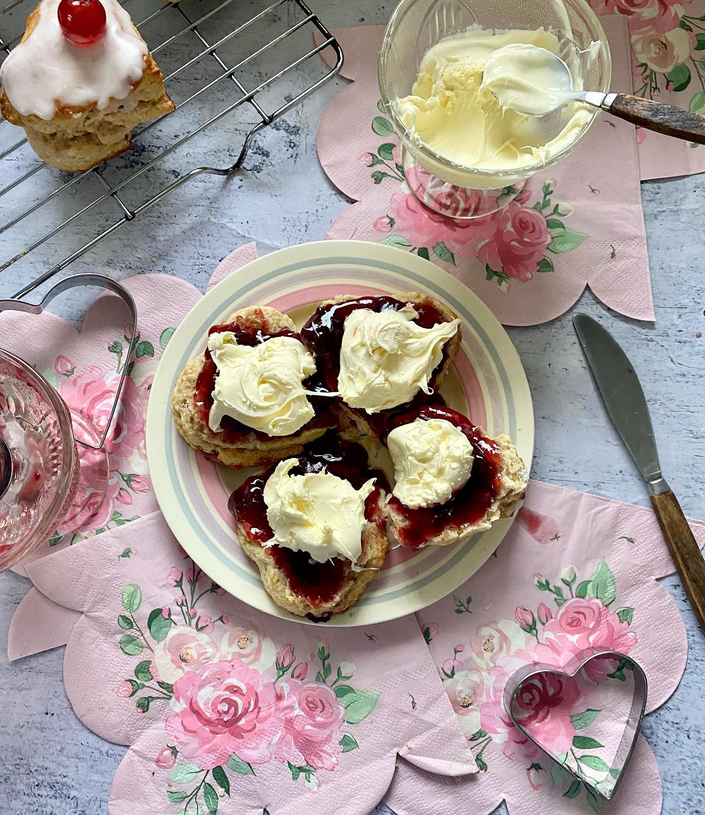 Cherry Ripple Scones for a Sweet Valentine's Day Treat